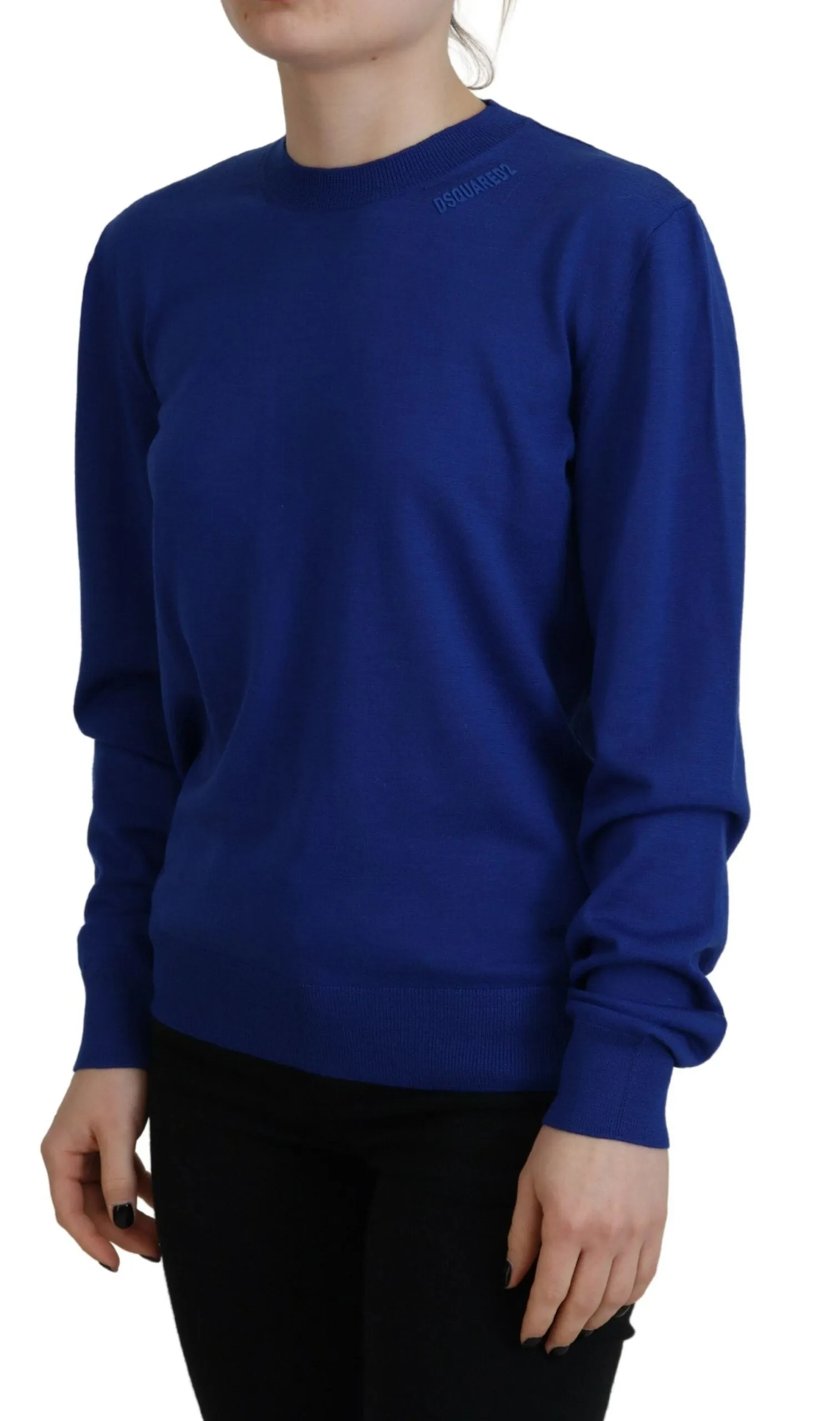 Dsquared Long Sleeve Crew Neck Casual Women's Sweater (Pre-Owned)