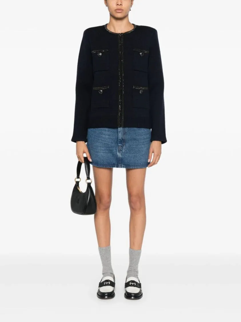 Embellished Knitted Cardigan