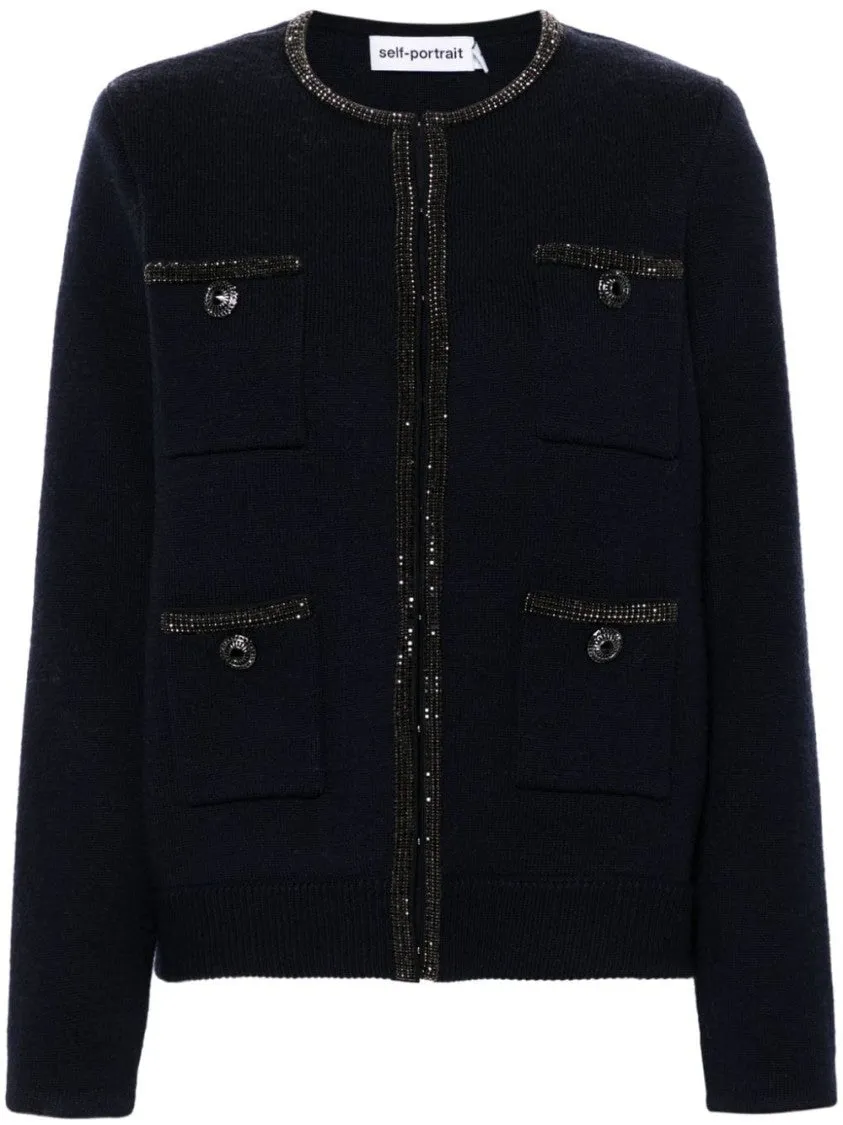Embellished Knitted Cardigan