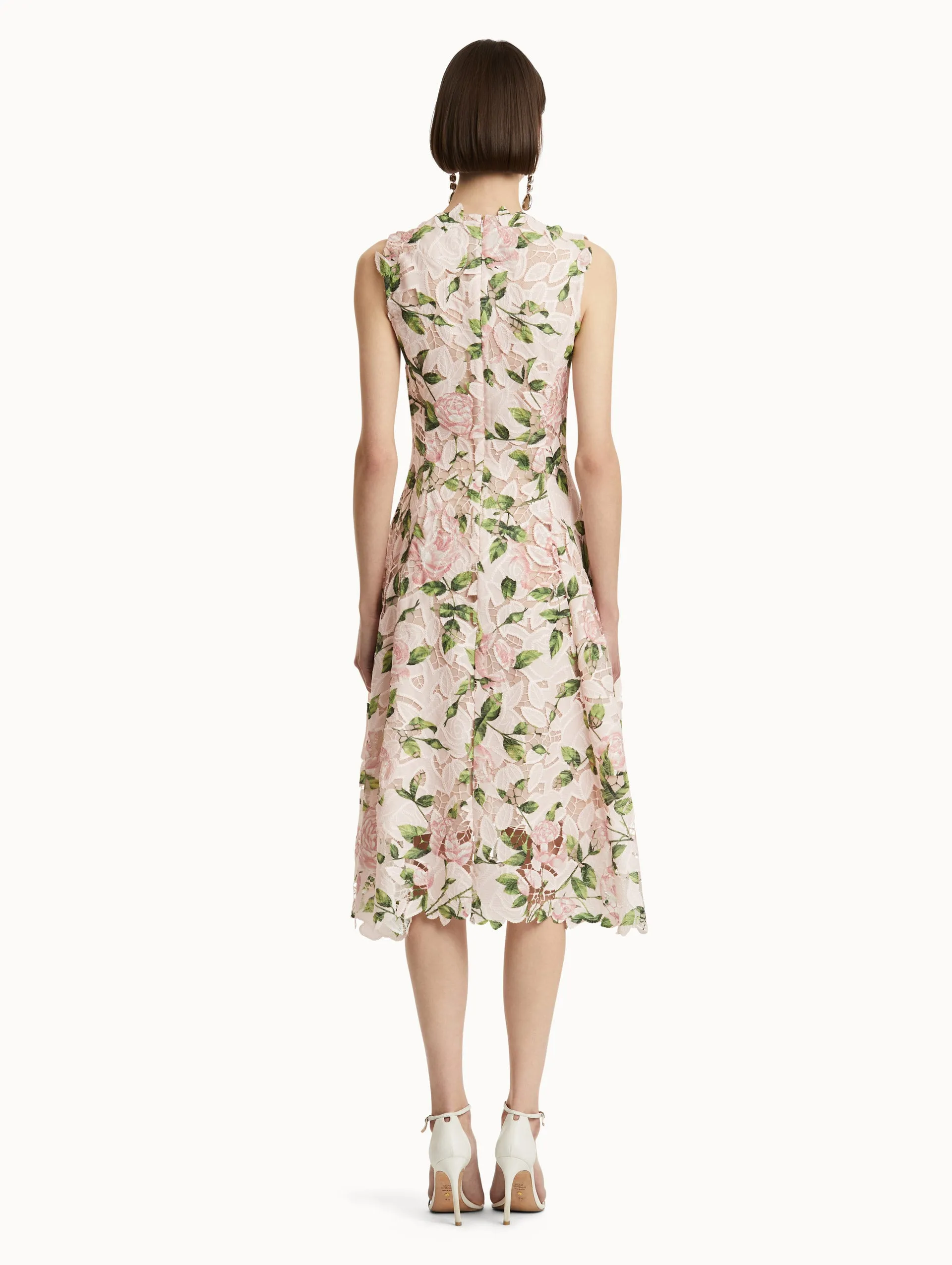English Rose Guipure Sleeveless Dress