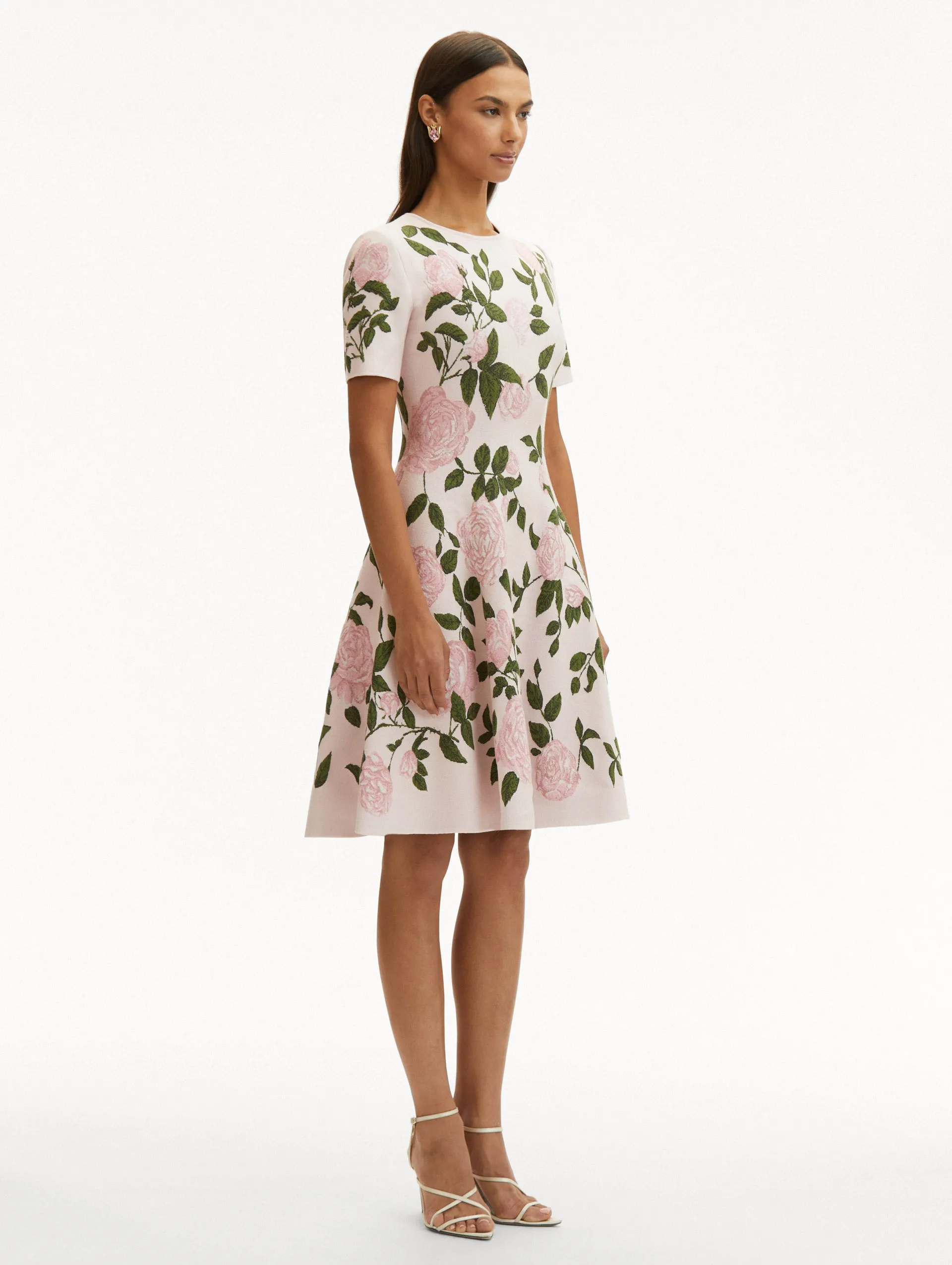 English Rose Jacquard Dress