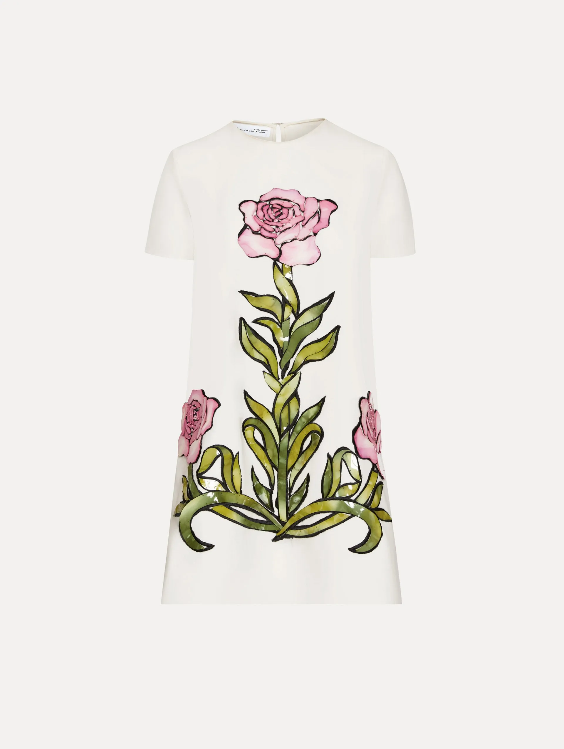 English Rose Mosaic Shift Dress