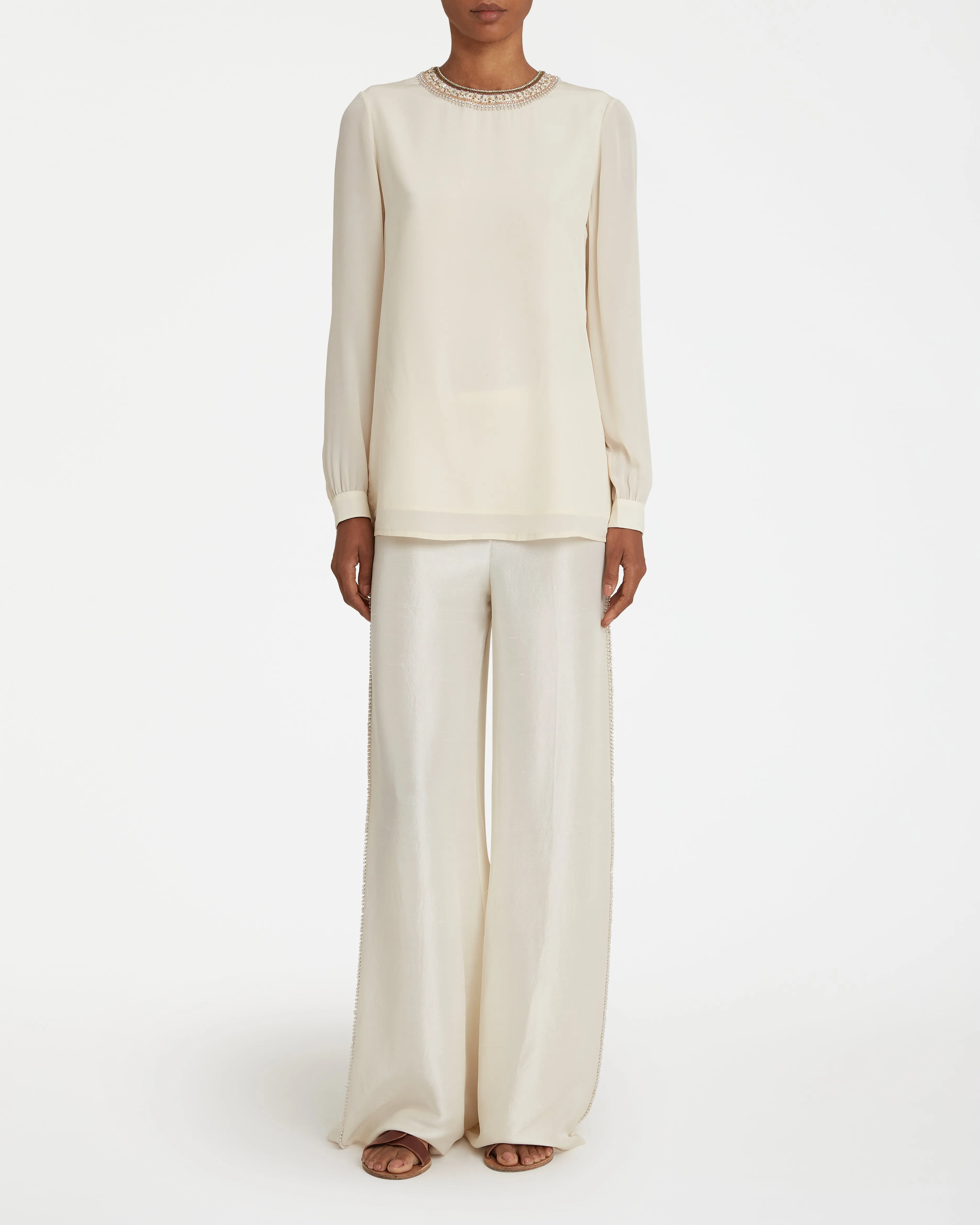 Etta Blouse with Embroidery Beads