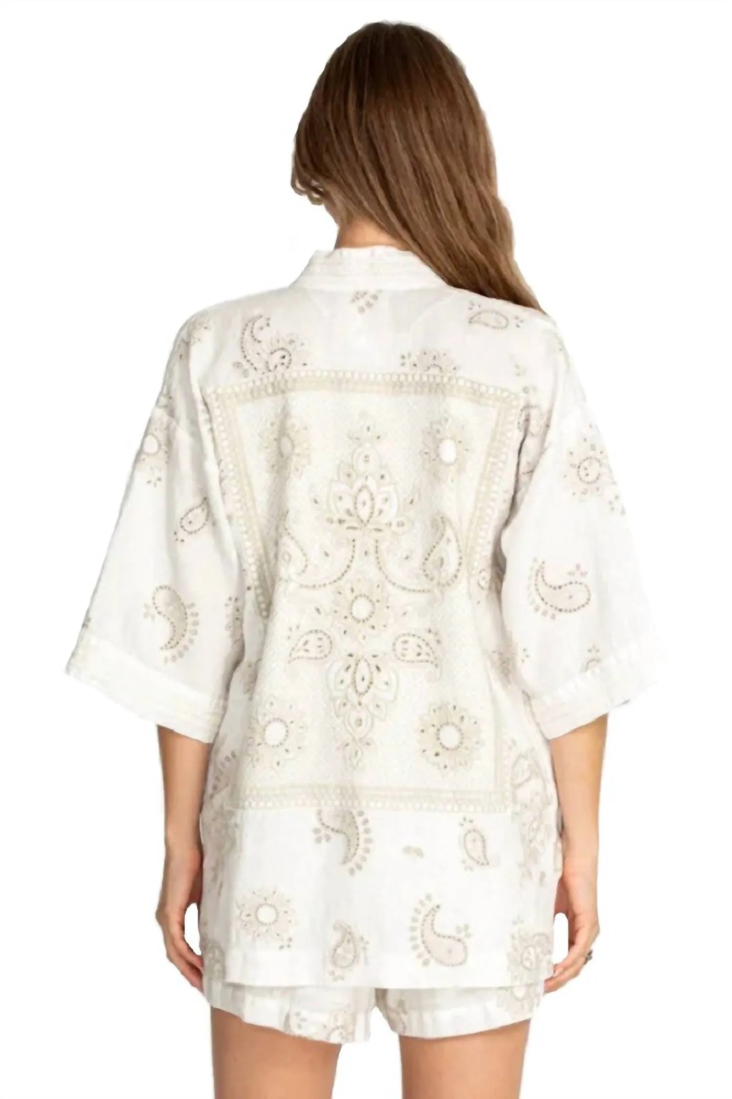 Faye Kimono In Antique White