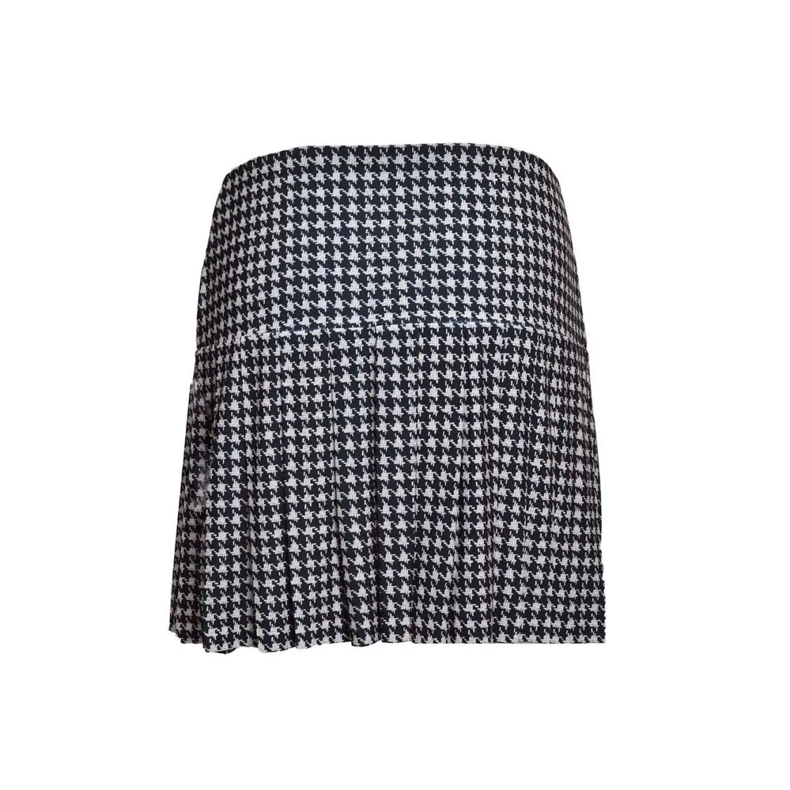 Flared Mini Skirt With Black