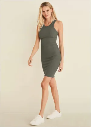 Flexrib Mini Dress - Olive