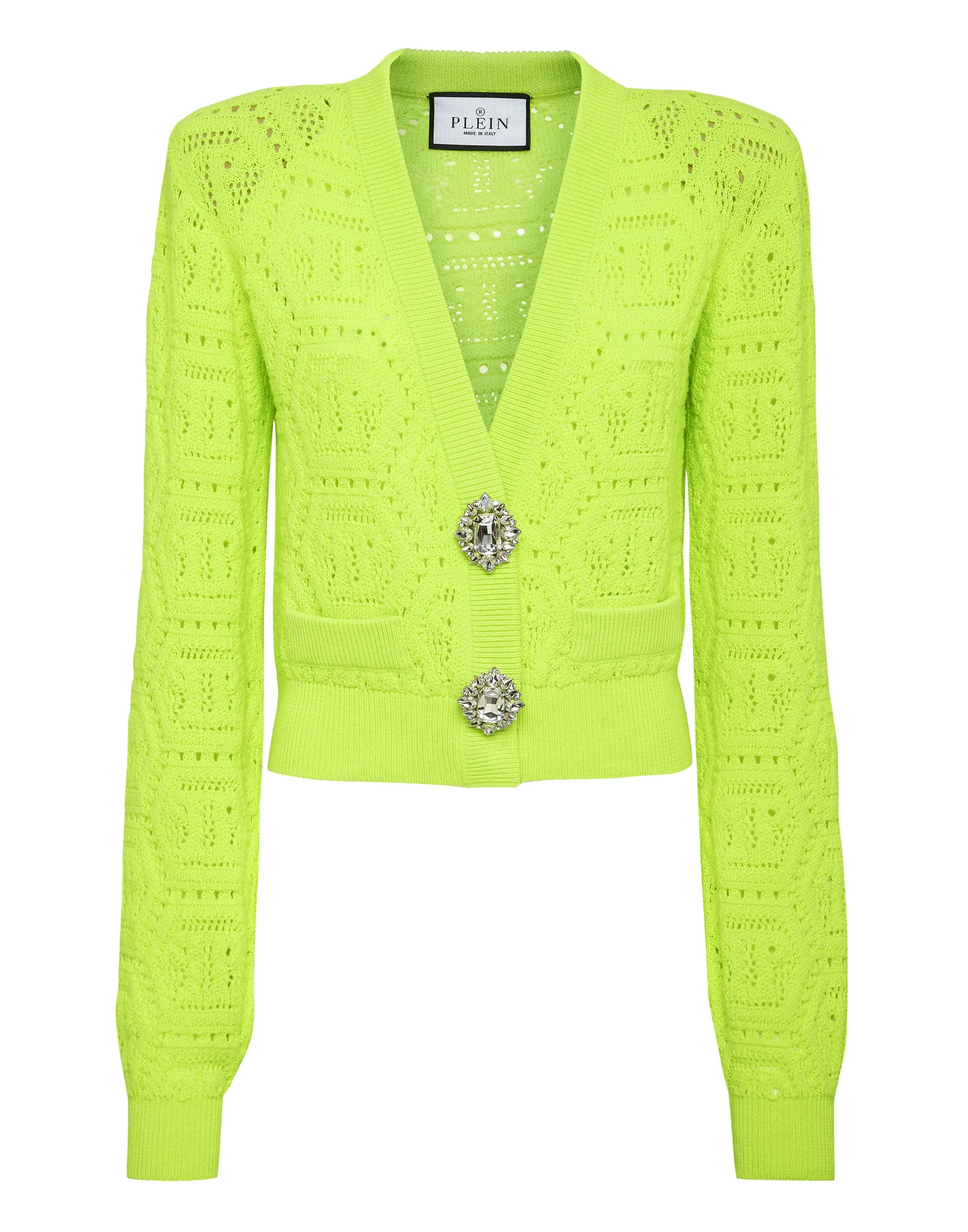 Fluo Knit Cardigan Monogram