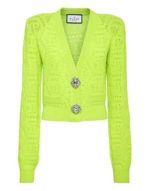 Fluo Knit Cardigan Monogram