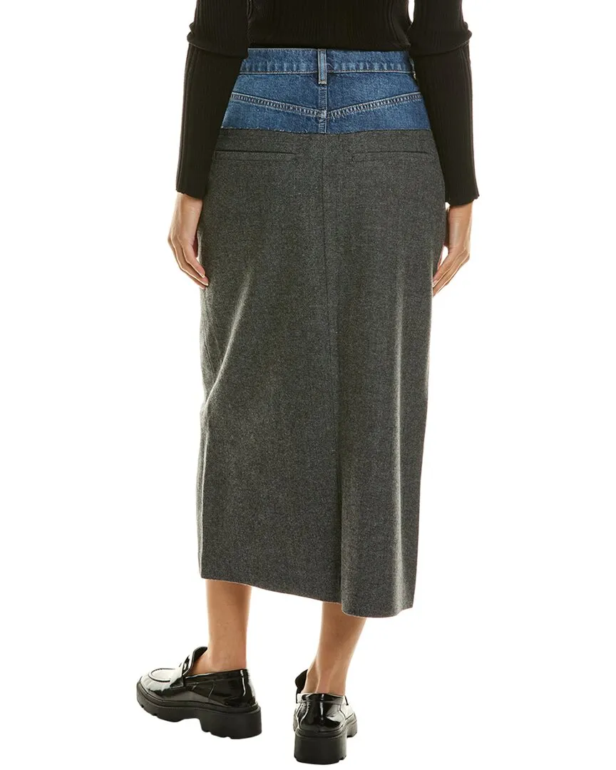 FRAME Denim Le Mix Midaxi Skirt