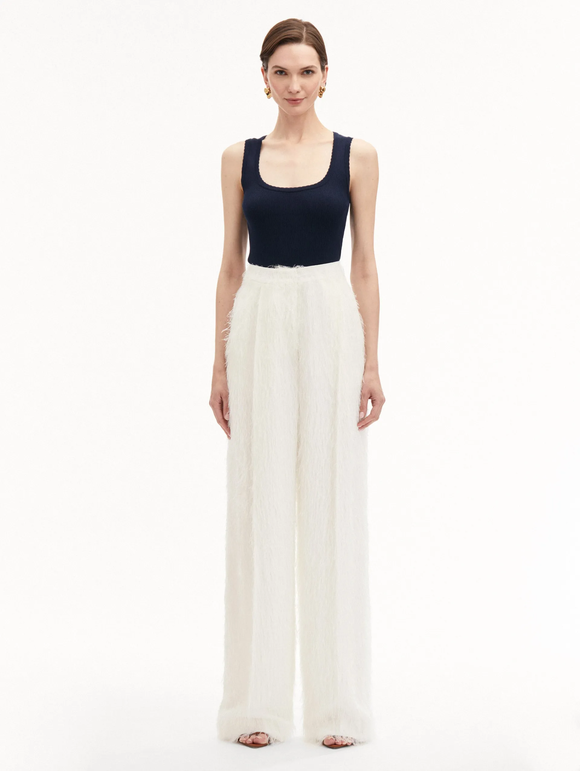 Fringe Fil Coup Wide Leg Pant