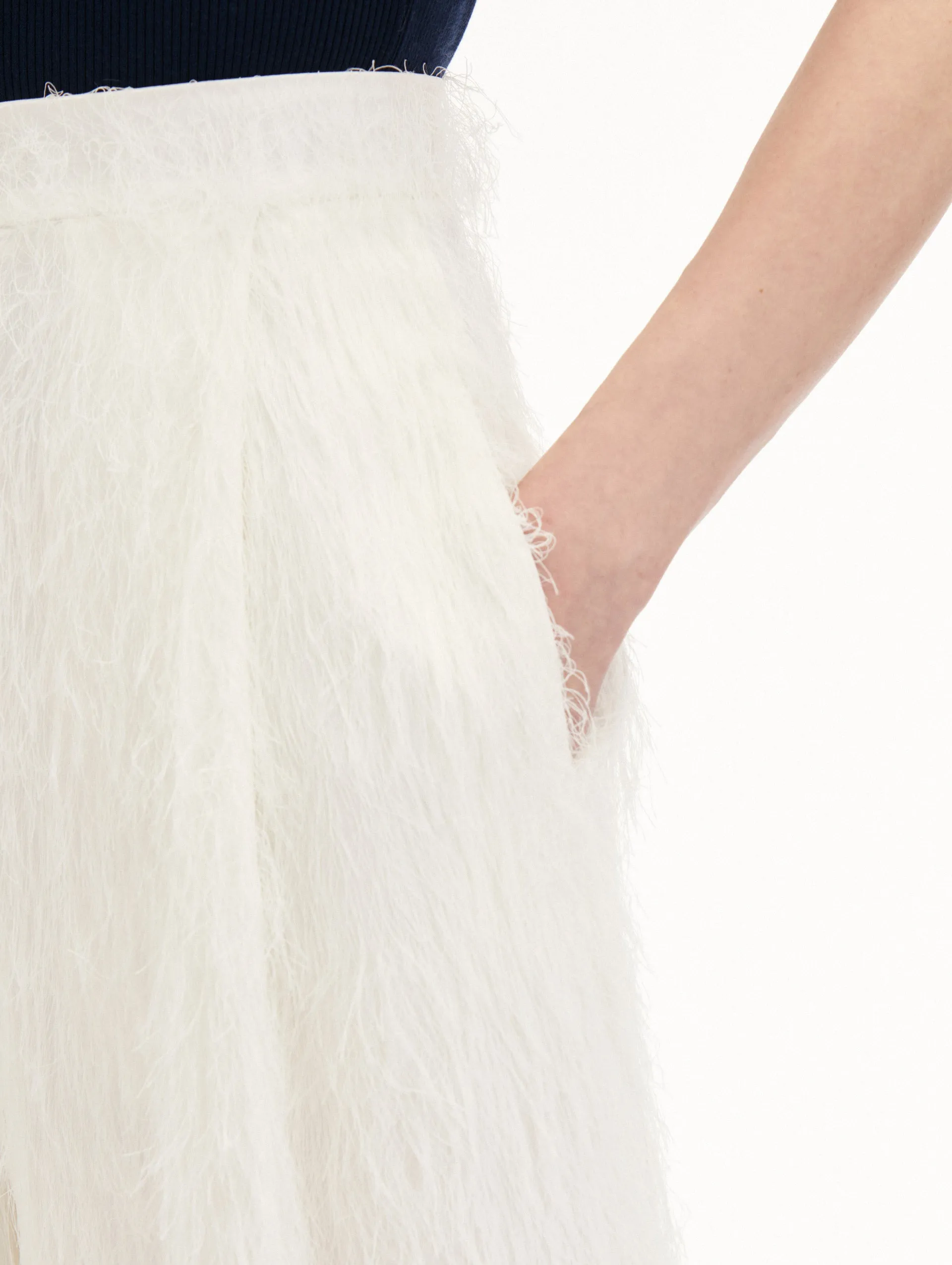 Fringe Fil Coup Wide Leg Pant