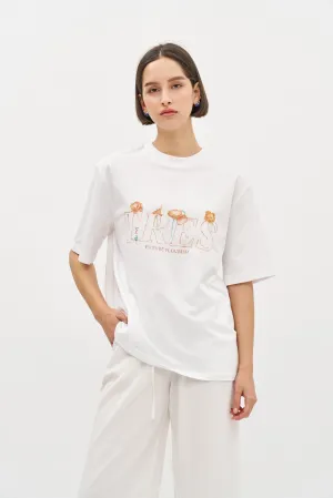 Future Flourish Oversized T White