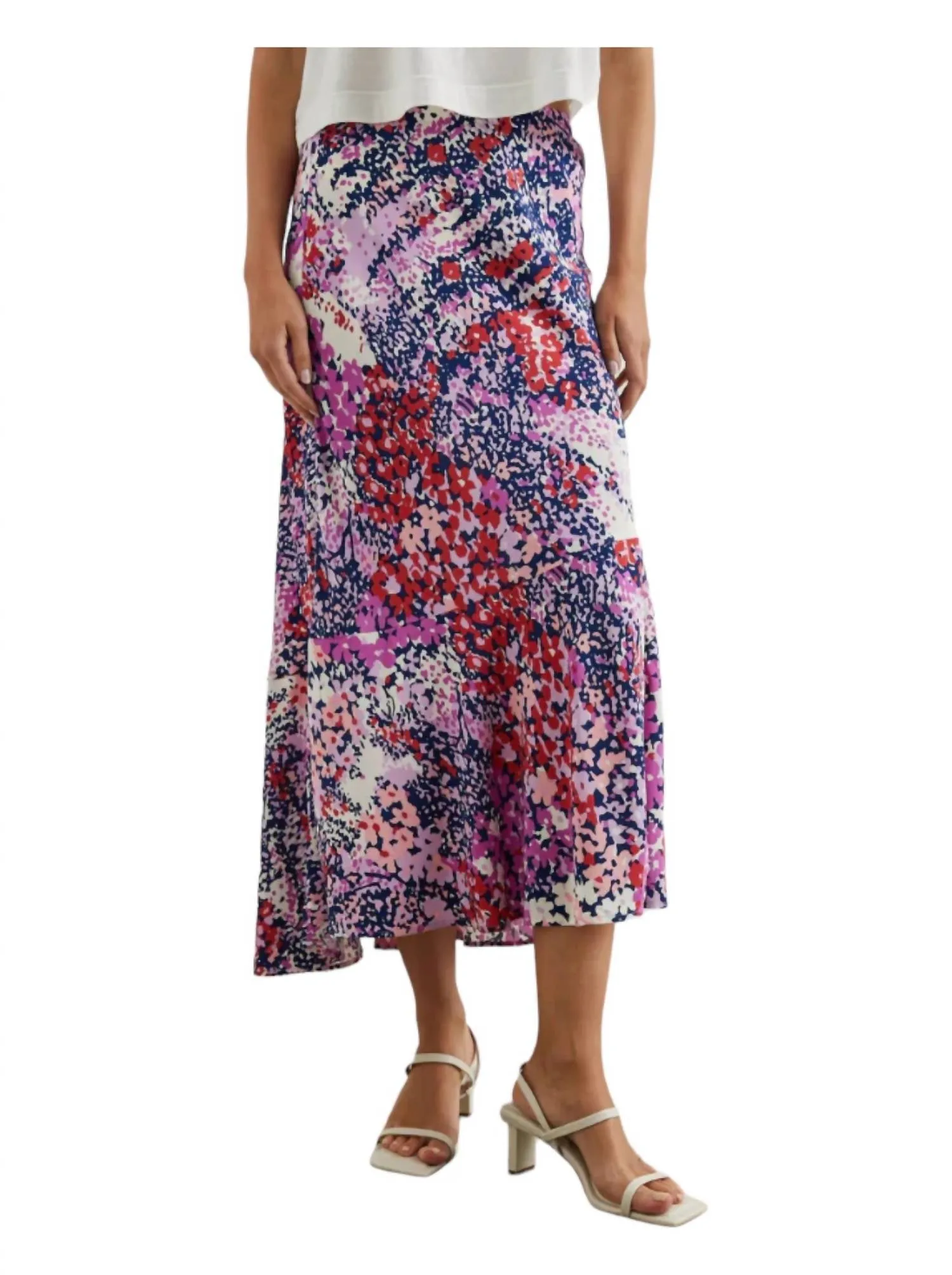 Gala Skirt In Purple Gardenia