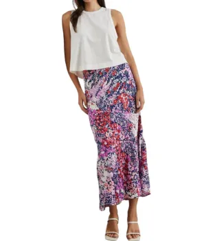 Gala Skirt In Purple Gardenia