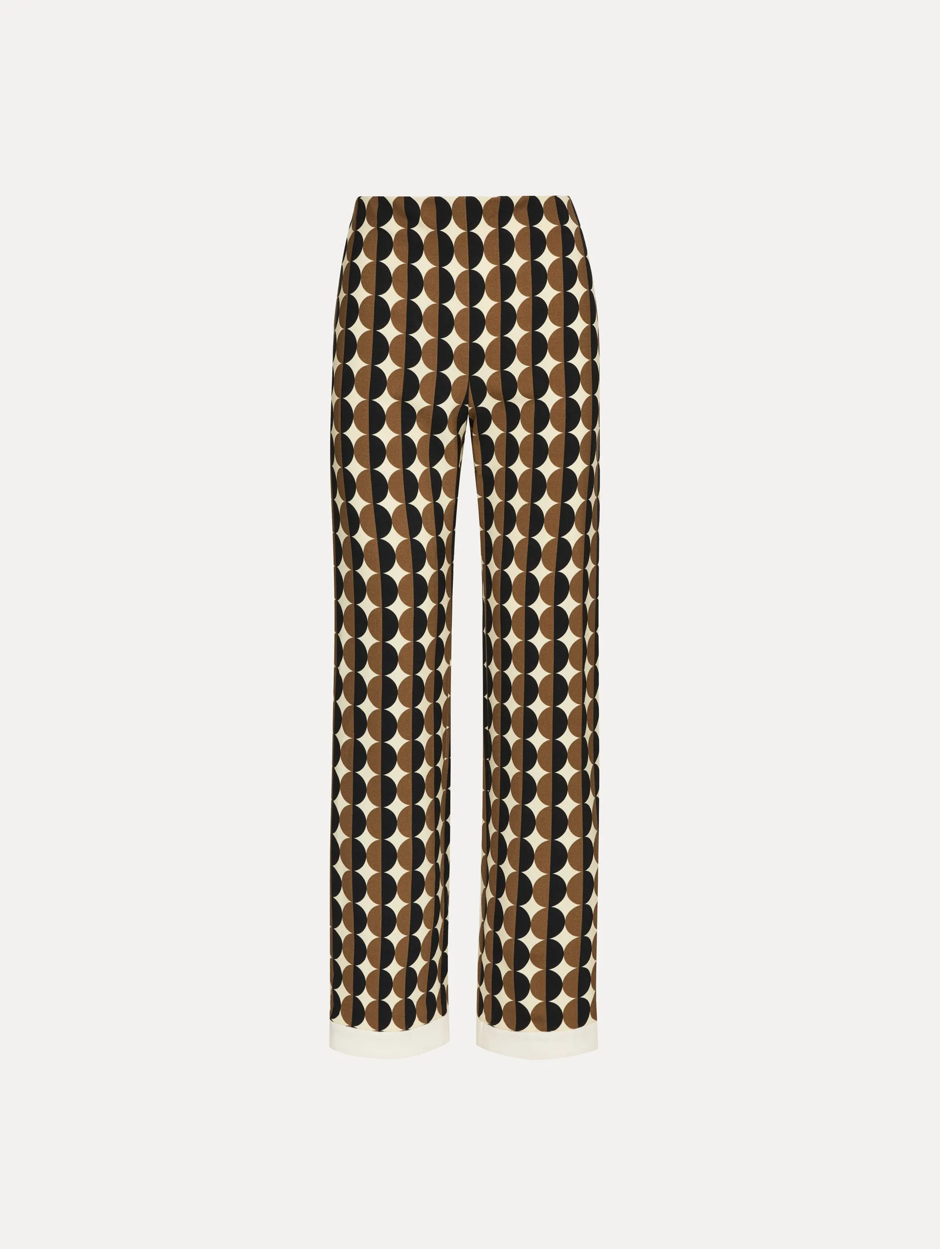 Geometric Circle Wool Pants