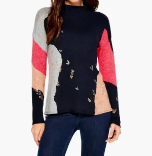Glowing Embers Sweater In Indigo