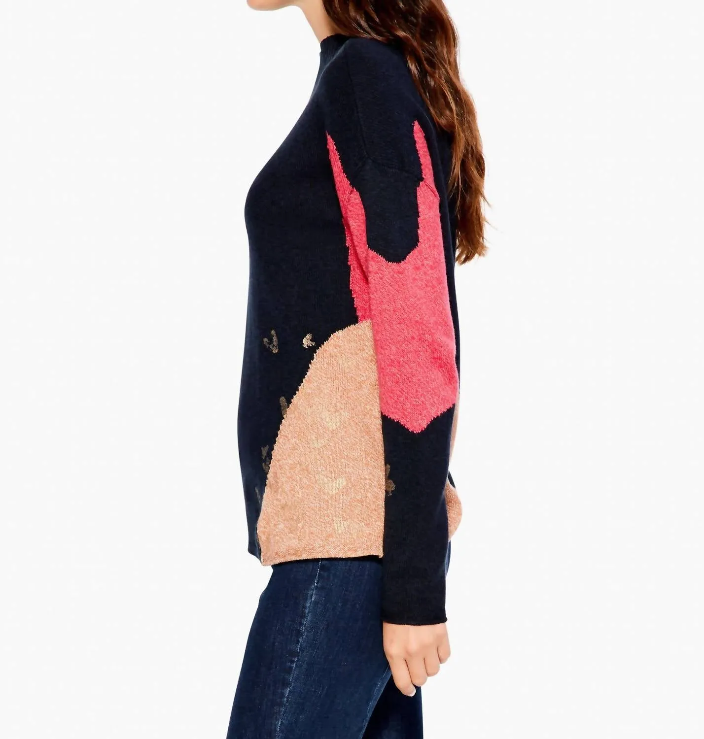 Glowing Embers Sweater In Indigo