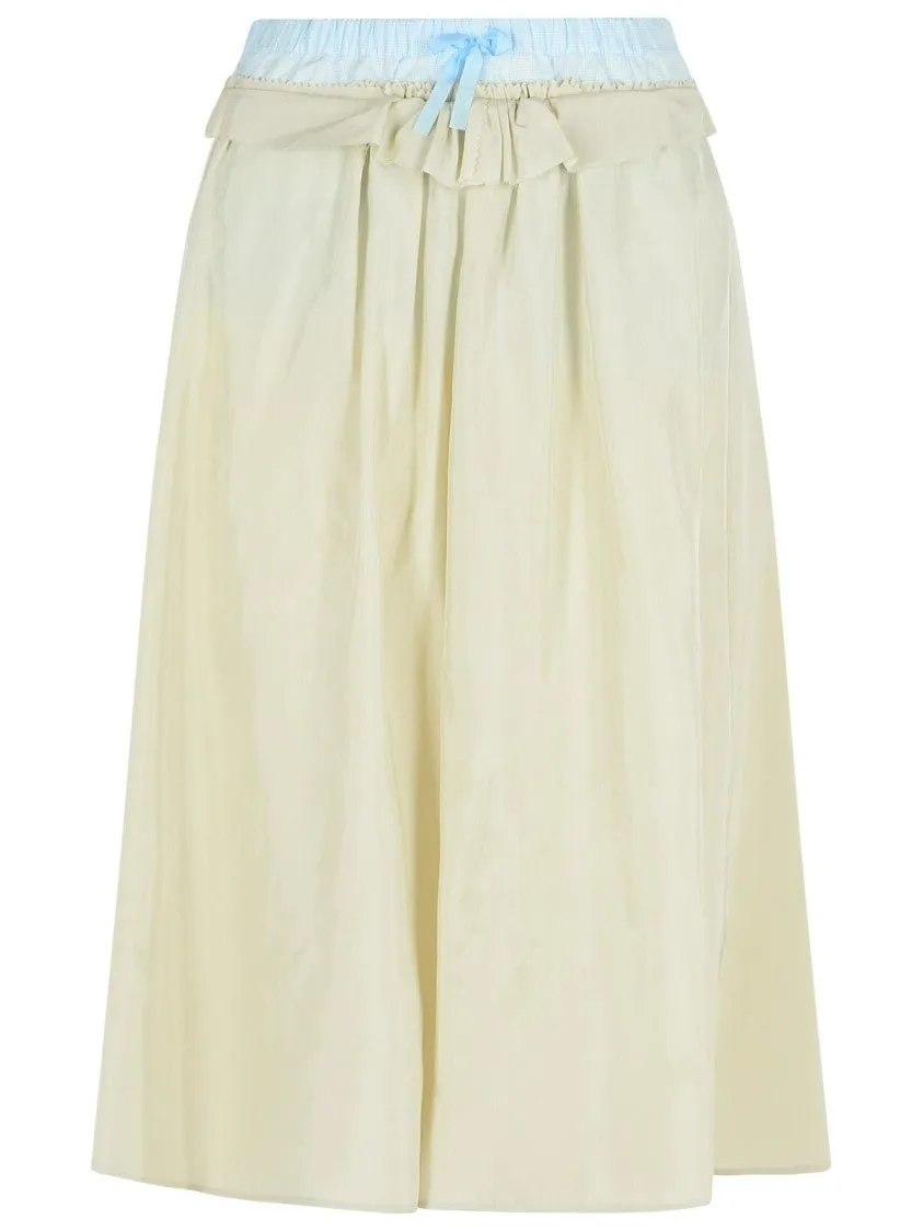 Green Viscose Skirt