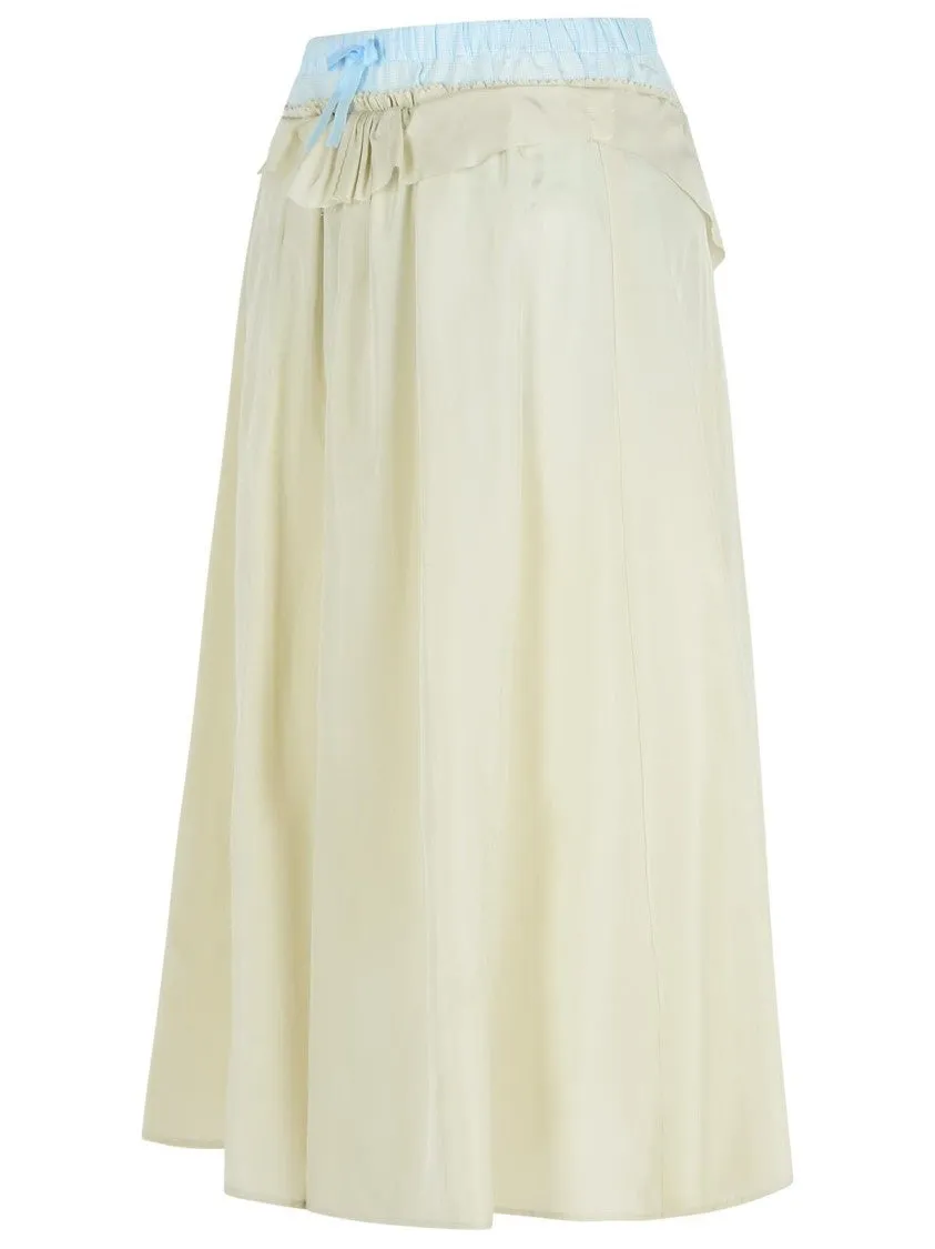 Green Viscose Skirt
