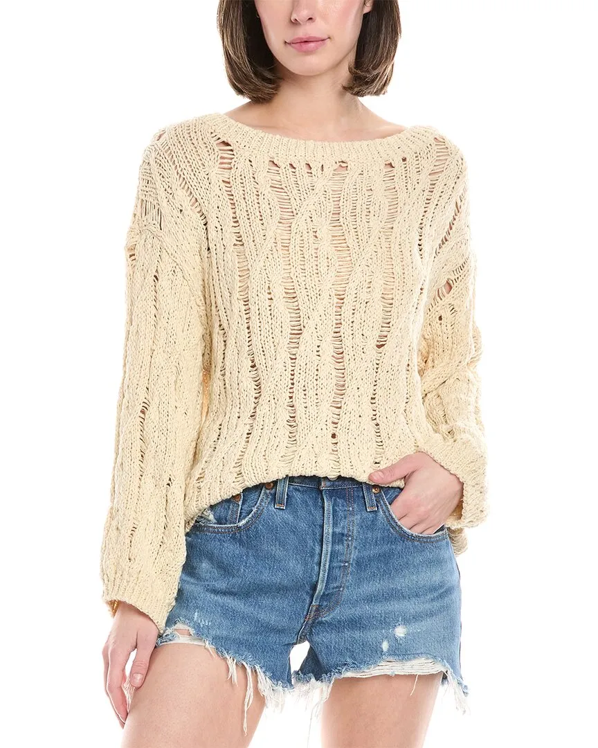 Harper Drop-Stitch Cable Sweater