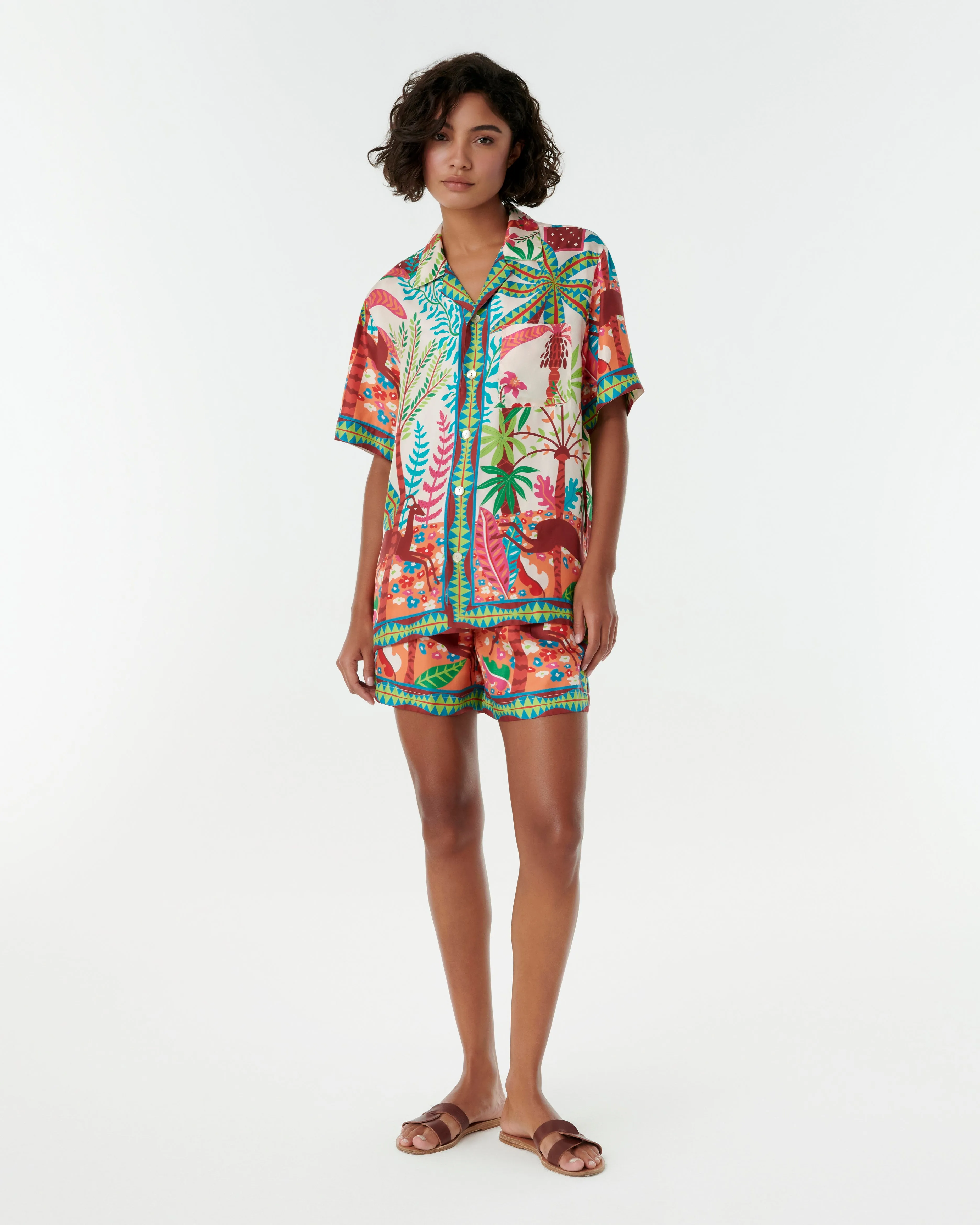 Hawaiian Shirt in Louis Barthlemy Print