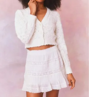 Hyacinth Cardigan In White