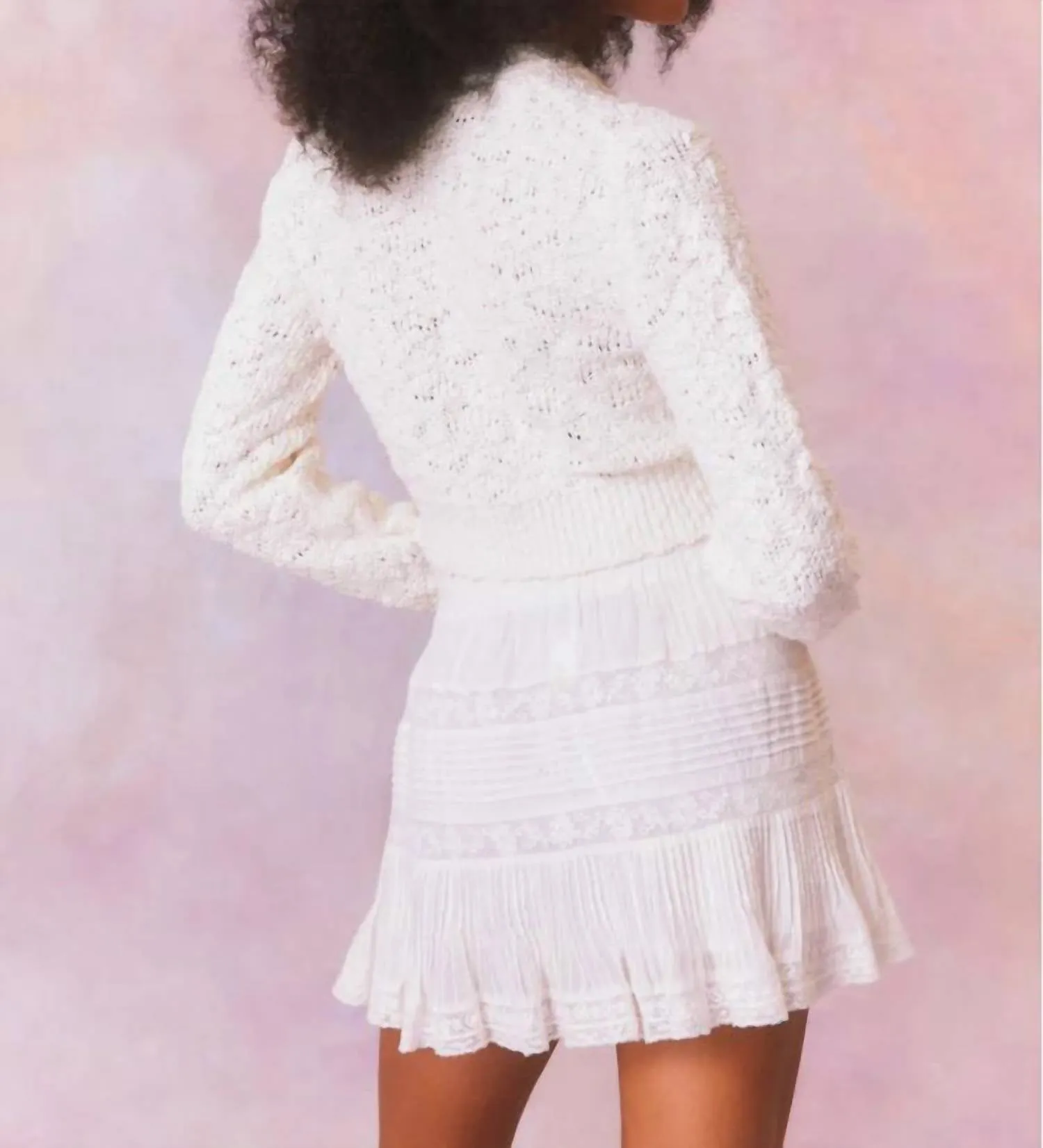 Hyacinth Cardigan In White