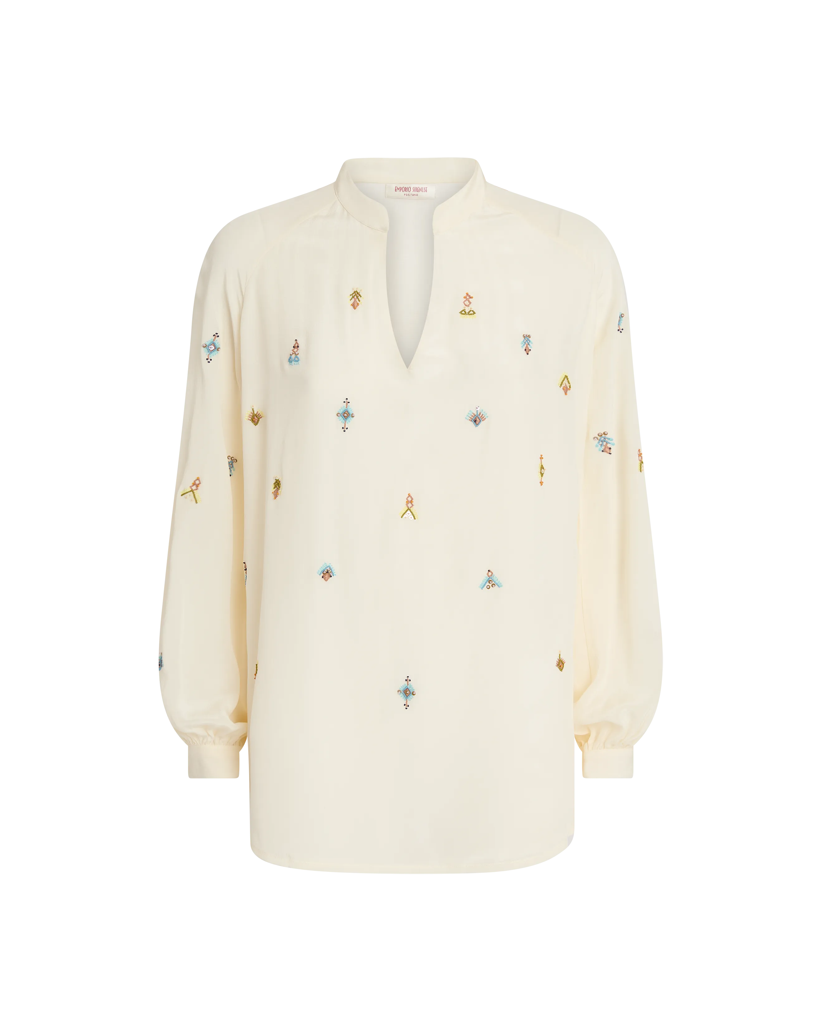 Ilizia Blouse with Astragal Embroidery