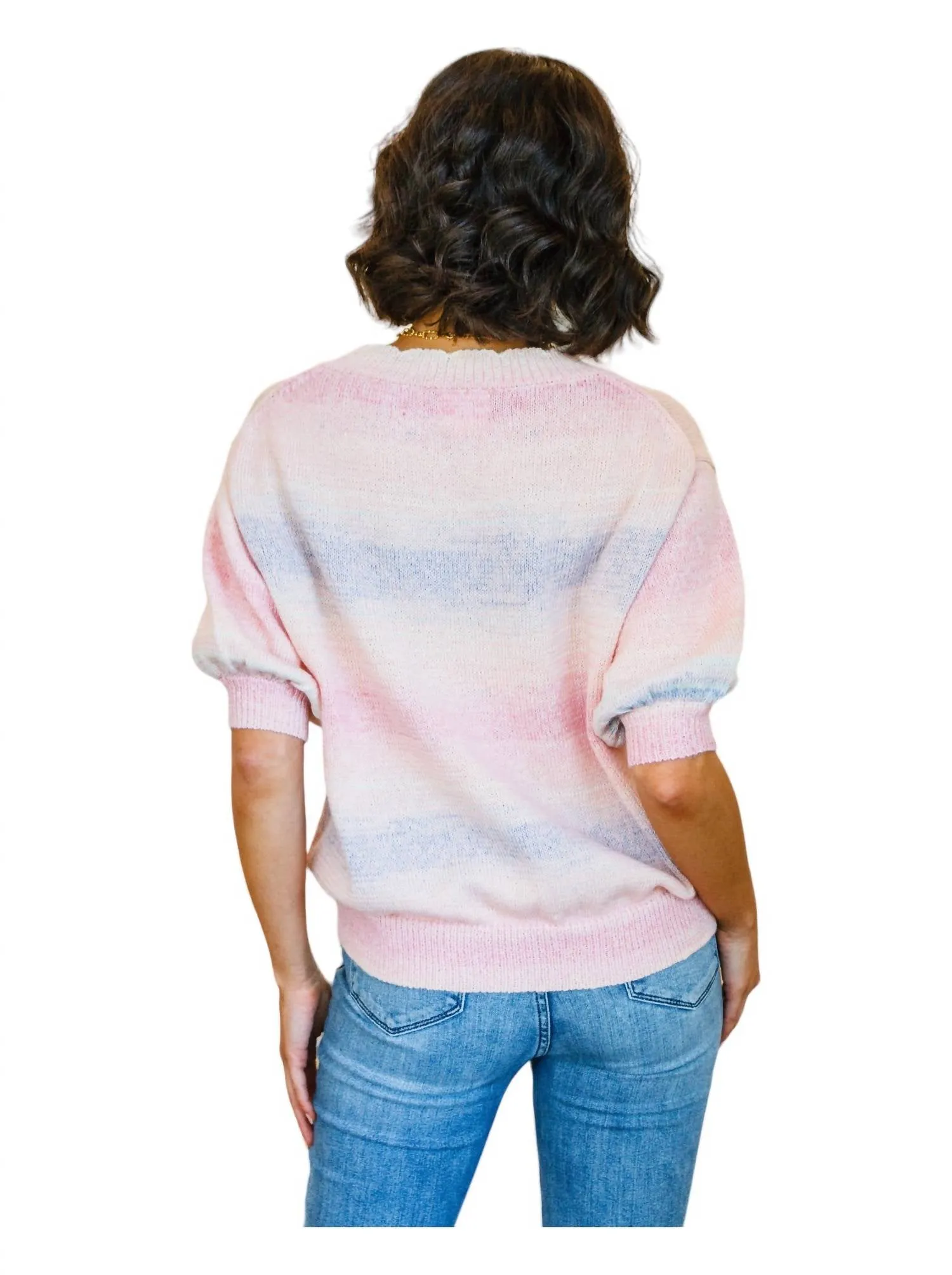 I'll Never Stop Striped Sweater In Multi Color