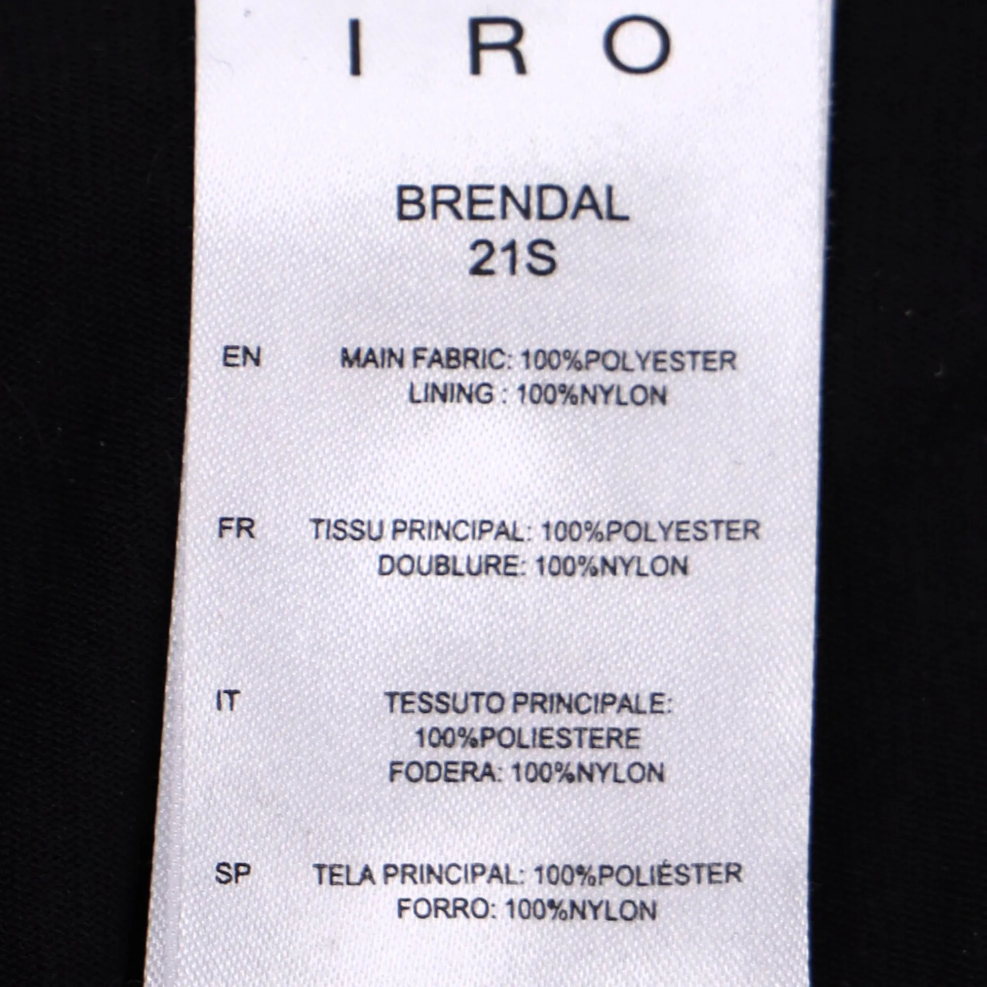 Iro Brendal Draped Metallic Knit Mini Skirt in Silver Polyester