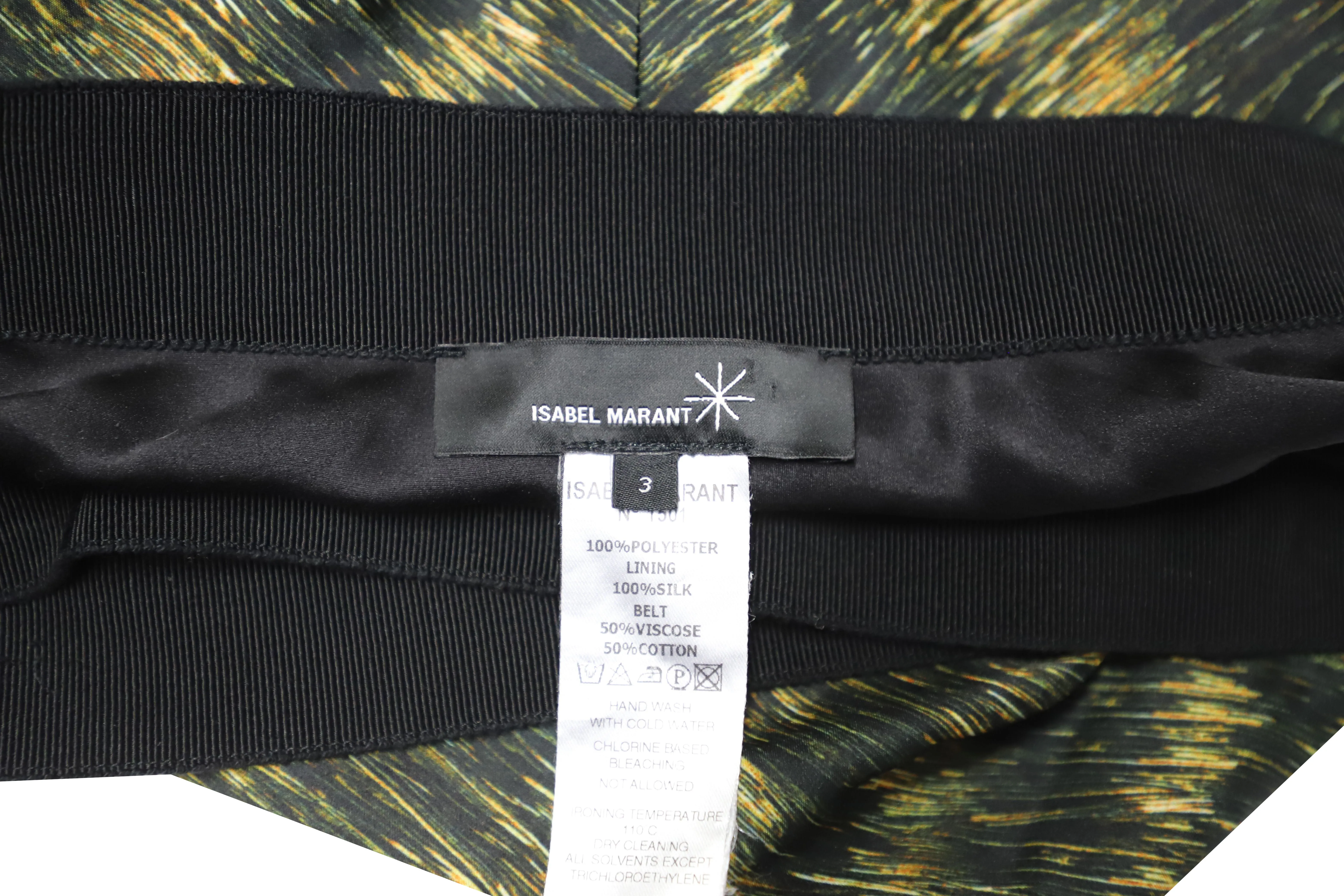 Isabel Marant Wrap-Style Skirt in Multicolor Polyester