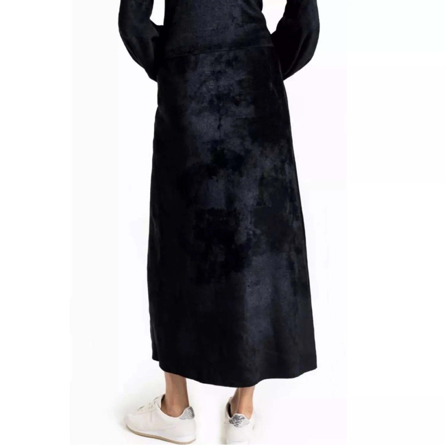 Italian Wool Skirt In Black