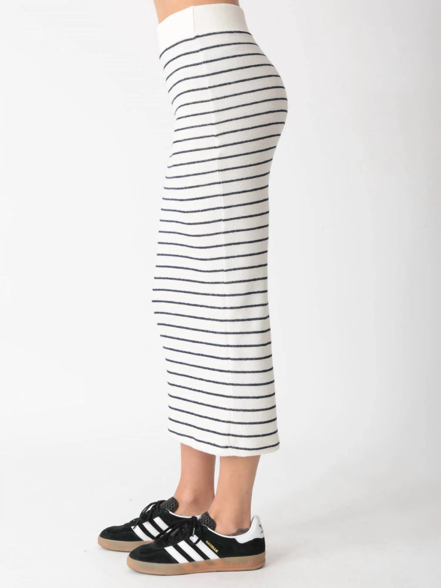 Jasmine Skirt In Ivory/indigo