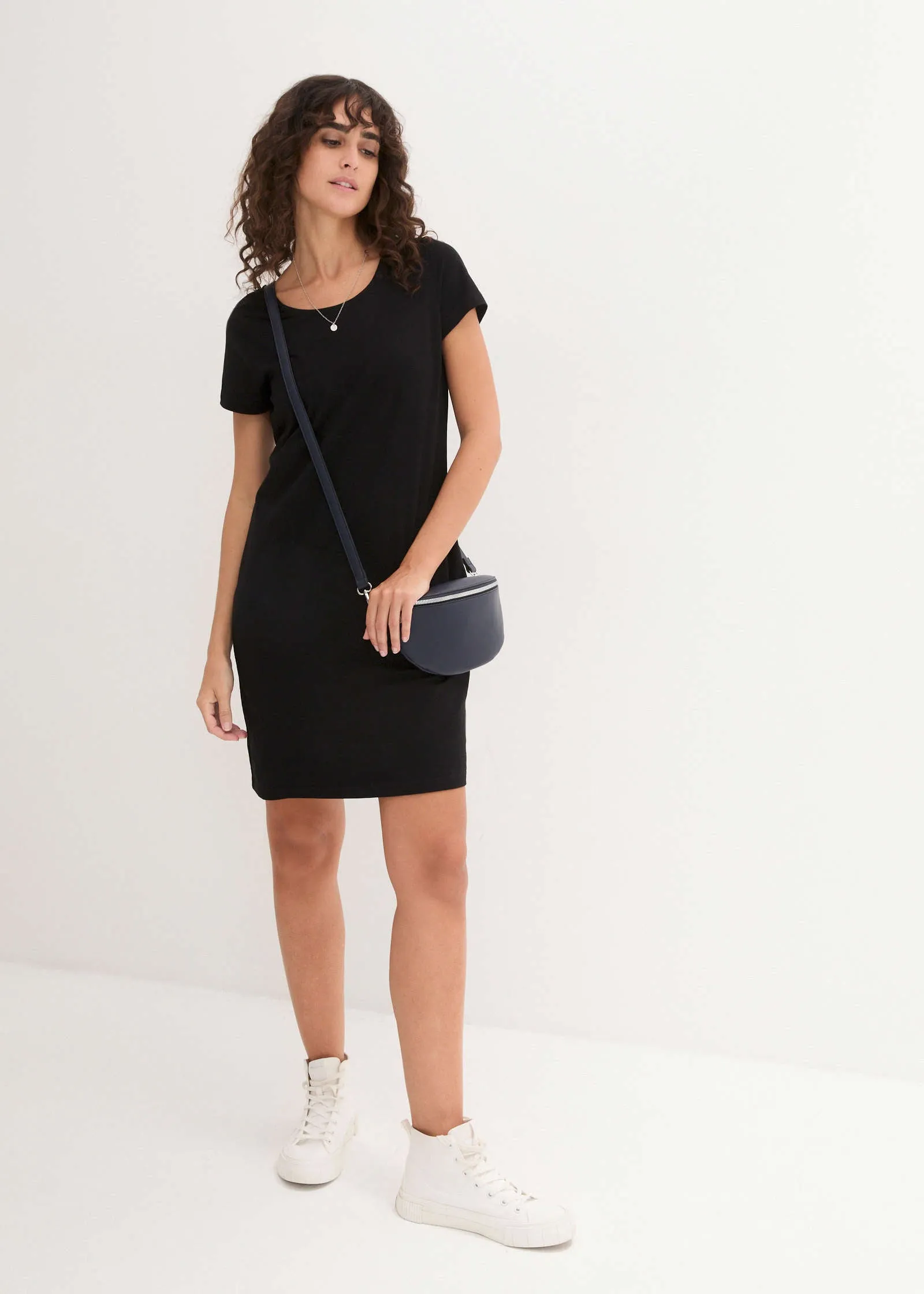 Jersey Mini Dress - Black
