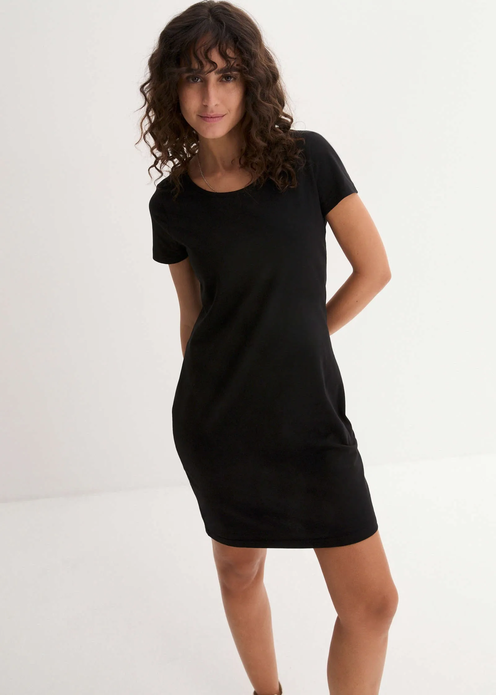 Jersey Mini Dress - Black