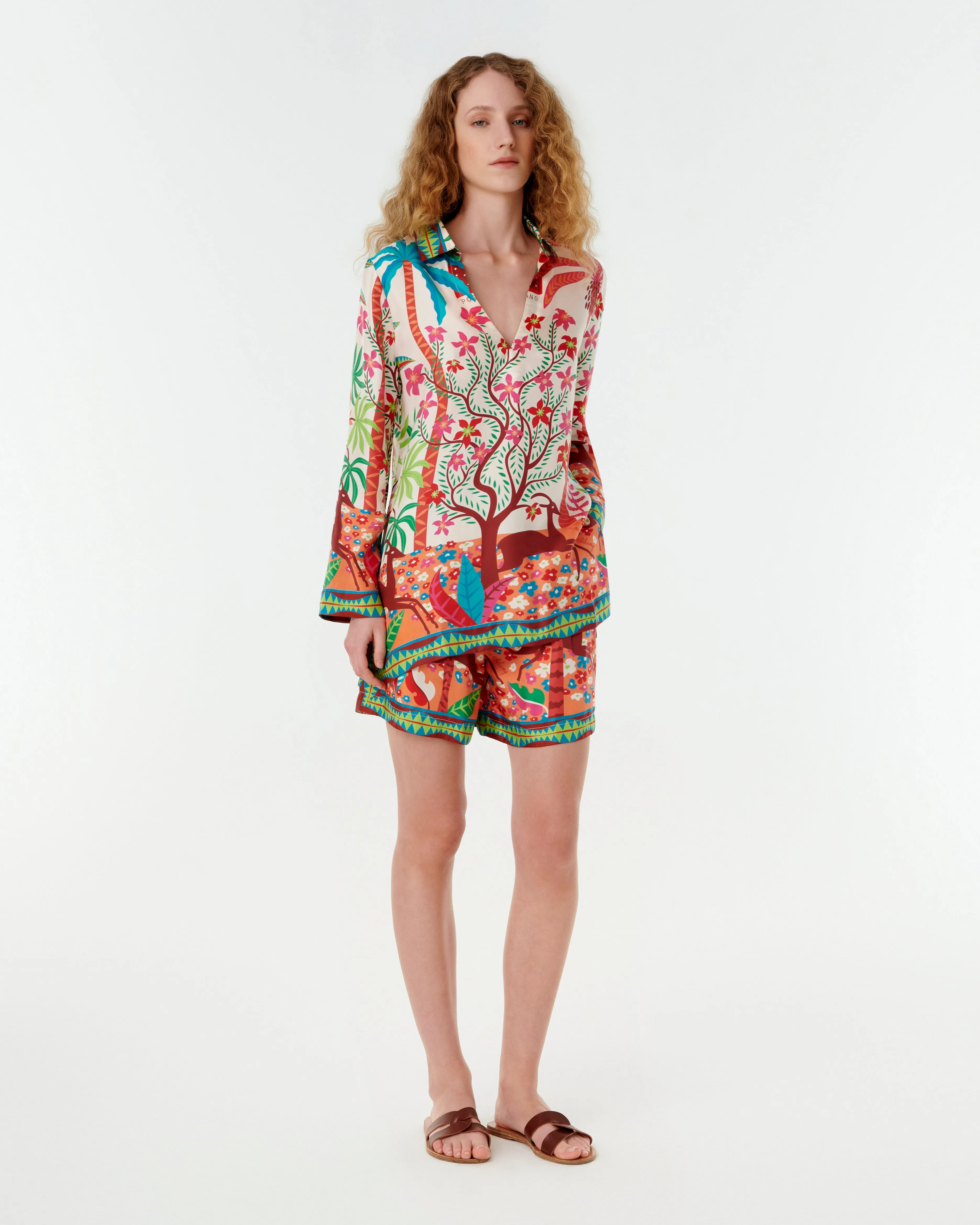 Jia Tunic in Louis Barthlemy Print