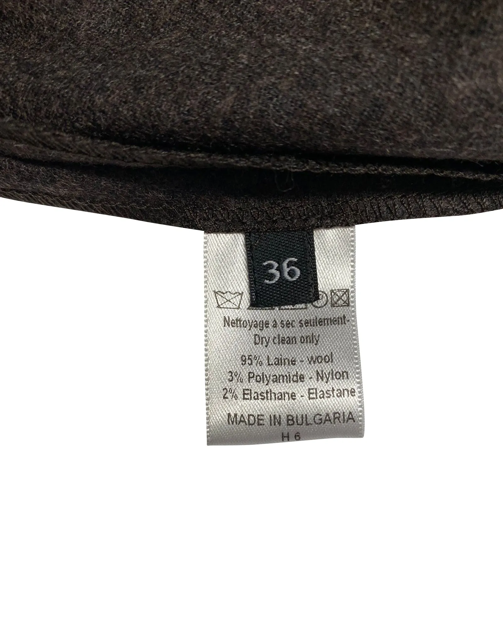 Joseph Pencil Skirt in Brown Wool
