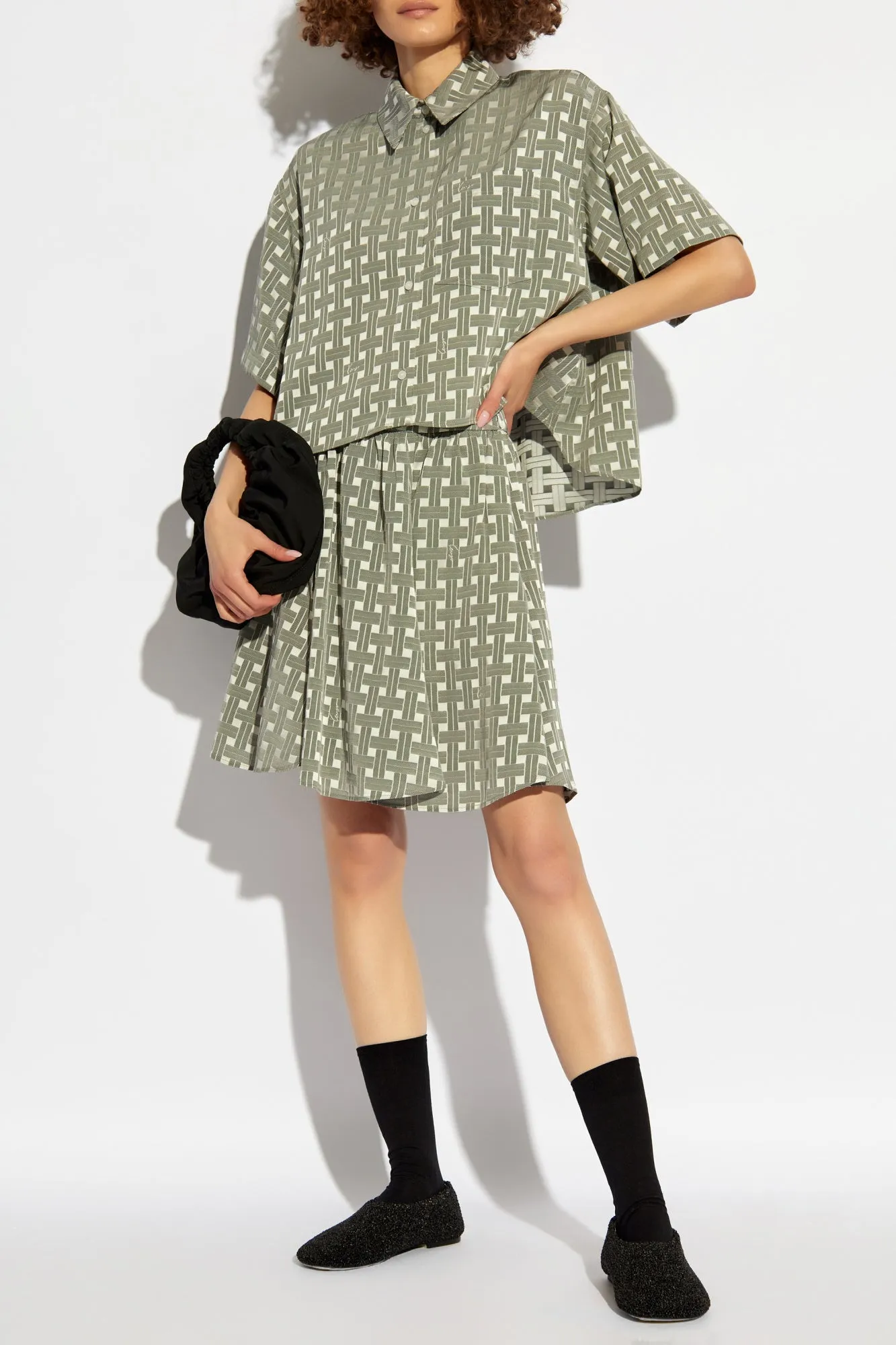 Kenzo Plaid Pattern Skirt