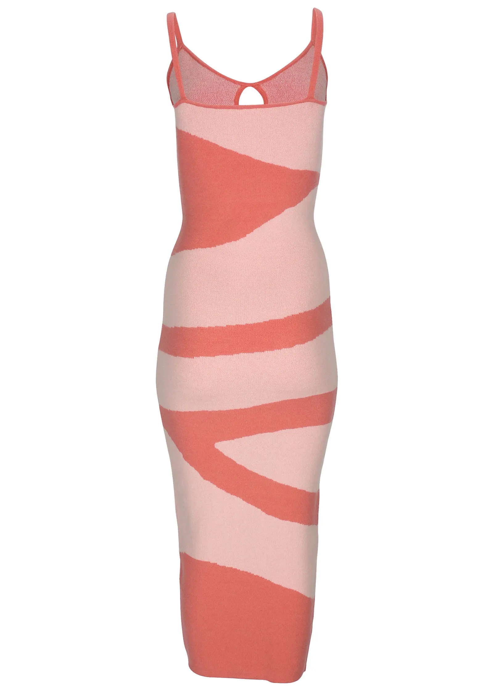 Keyhole Sweater Maxi - Pink Multi