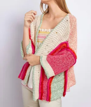 Knit Cardigan In Multi