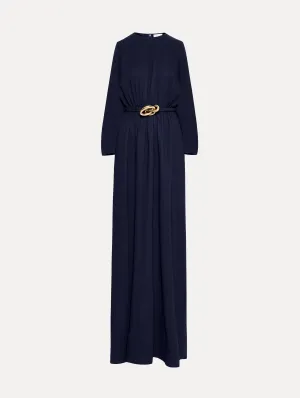 Knotted Belt Georgette Caftan