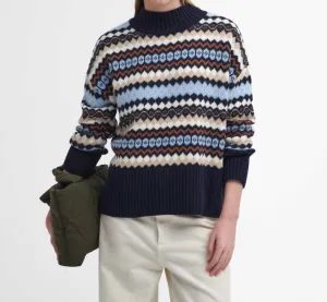 Larisa Fair Isle High-Neck Jumper In Multi