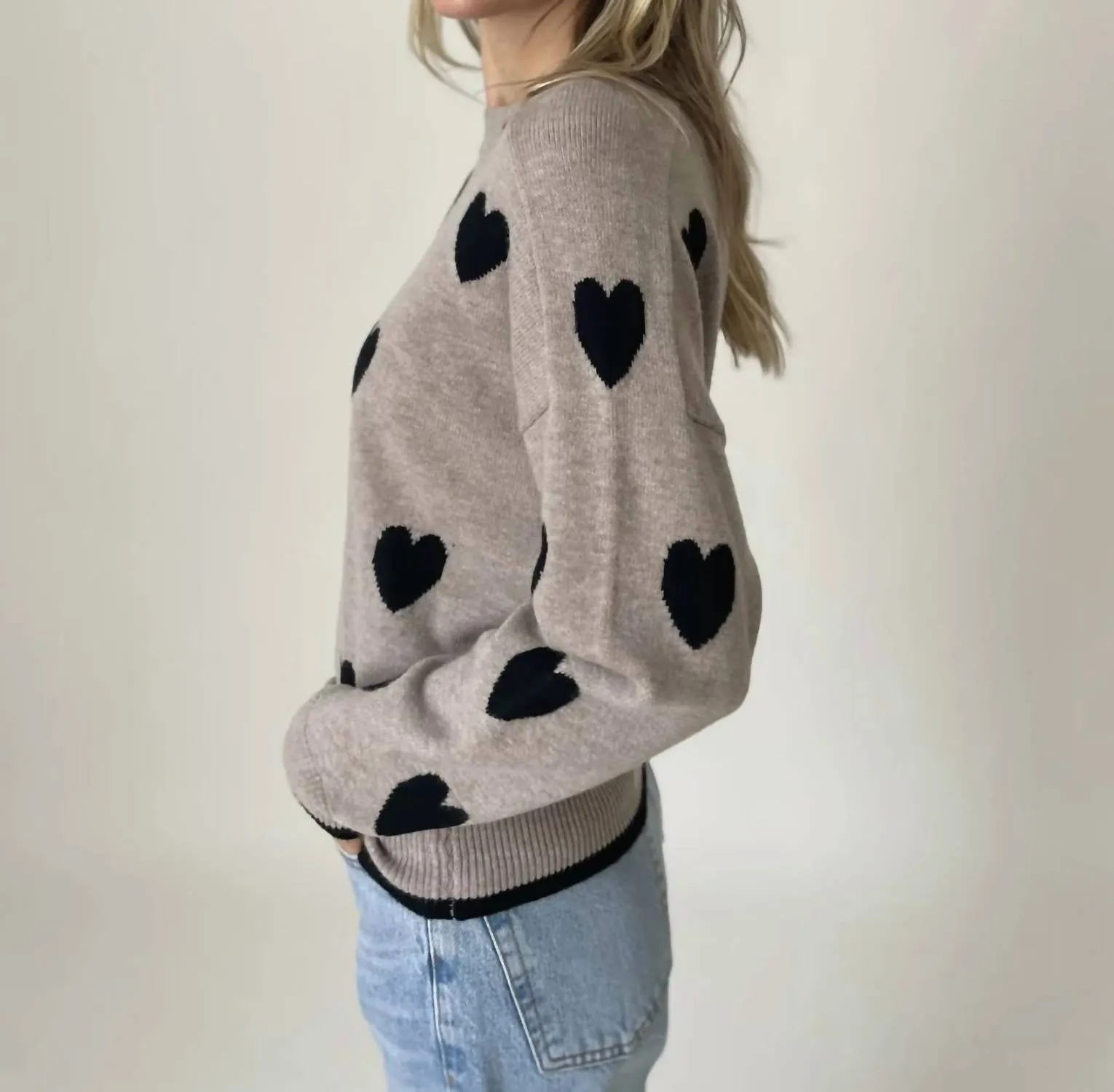Latte Love Sweater In Latte/black
