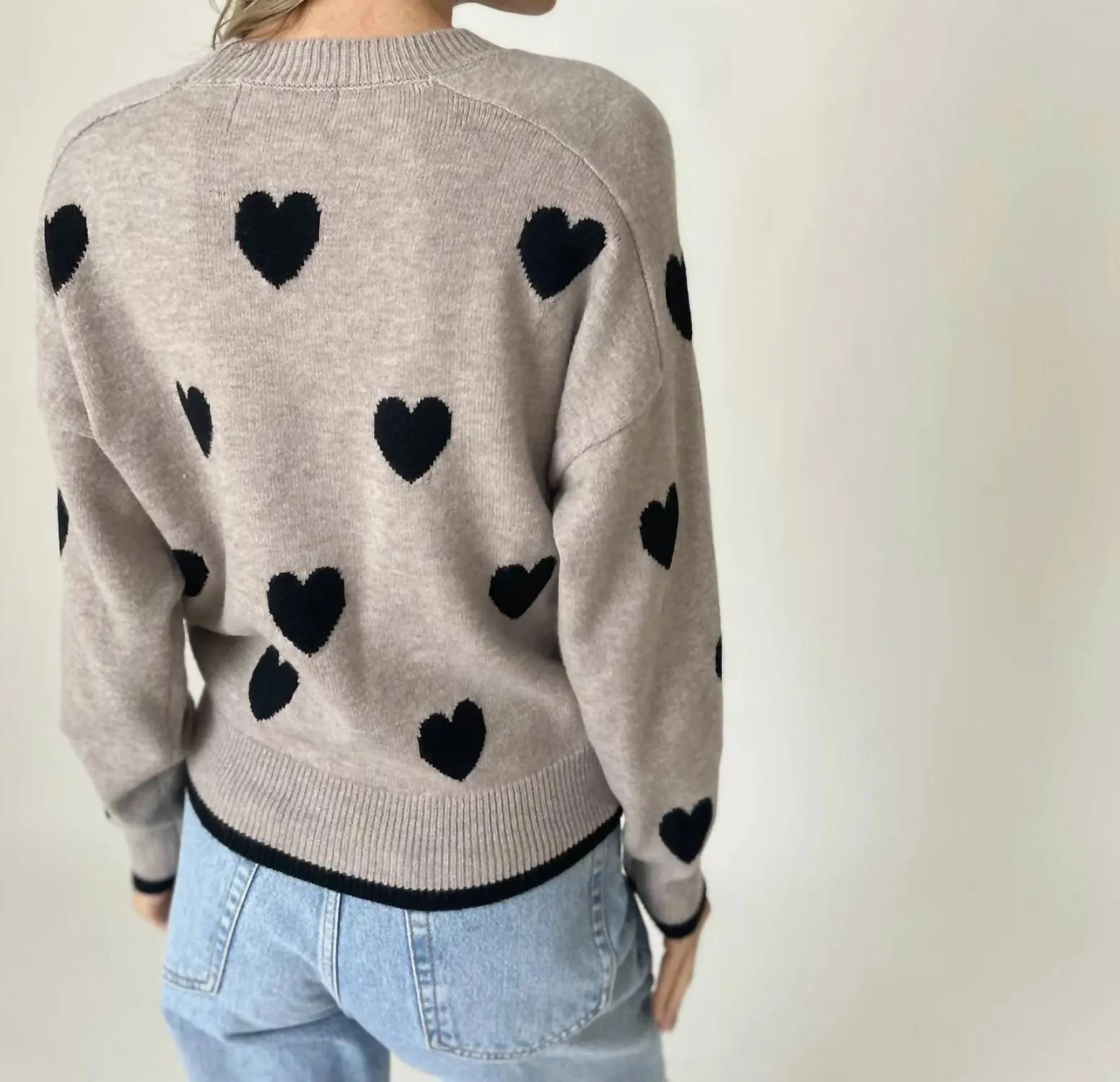 Latte Love Sweater In Latte/black