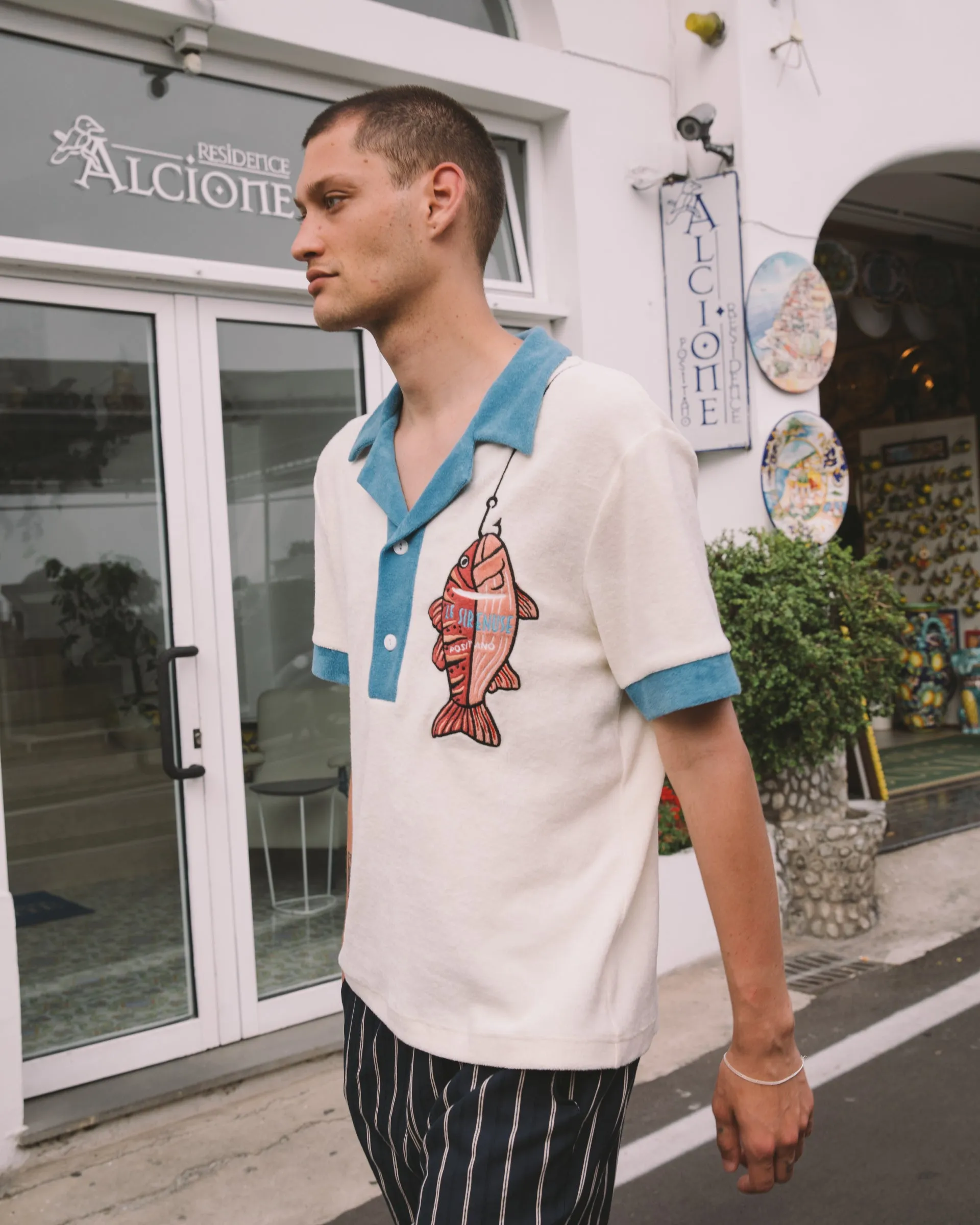 Le Sirenuse Pop-Over Shirt