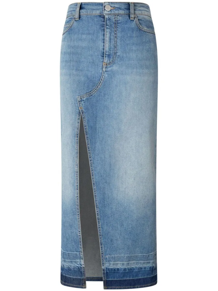 Light Blue Denim Skirt