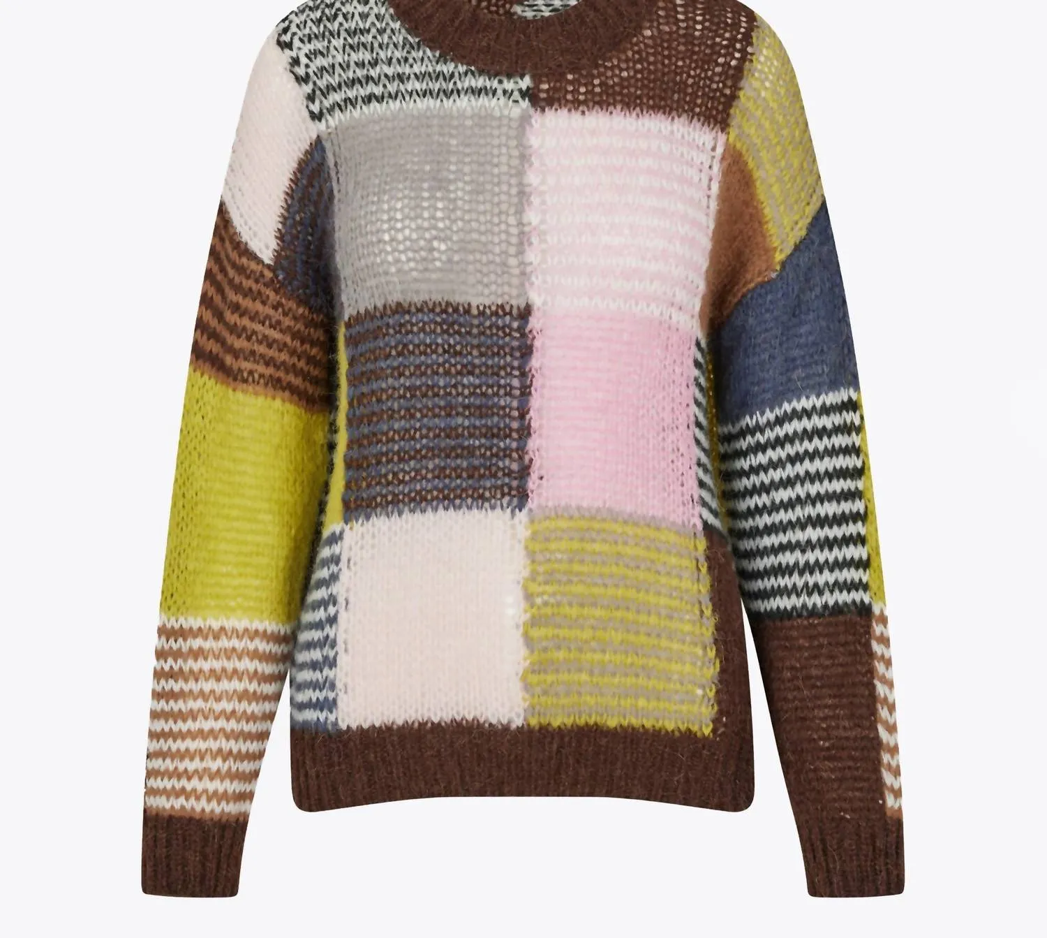 Long Sleeve Jumper In Multi Check