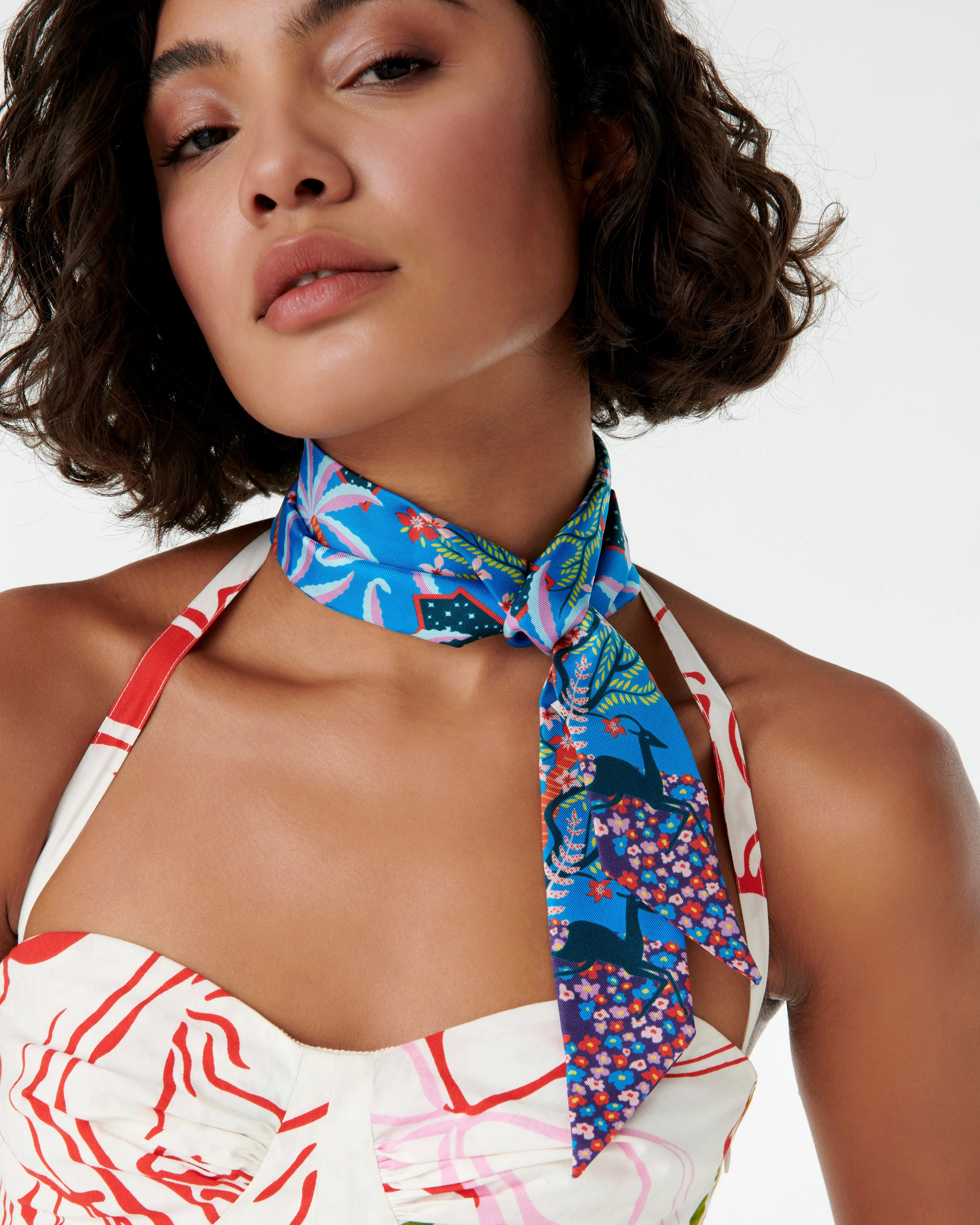 Long Twilly Scarf in Louis Barthlemy Print