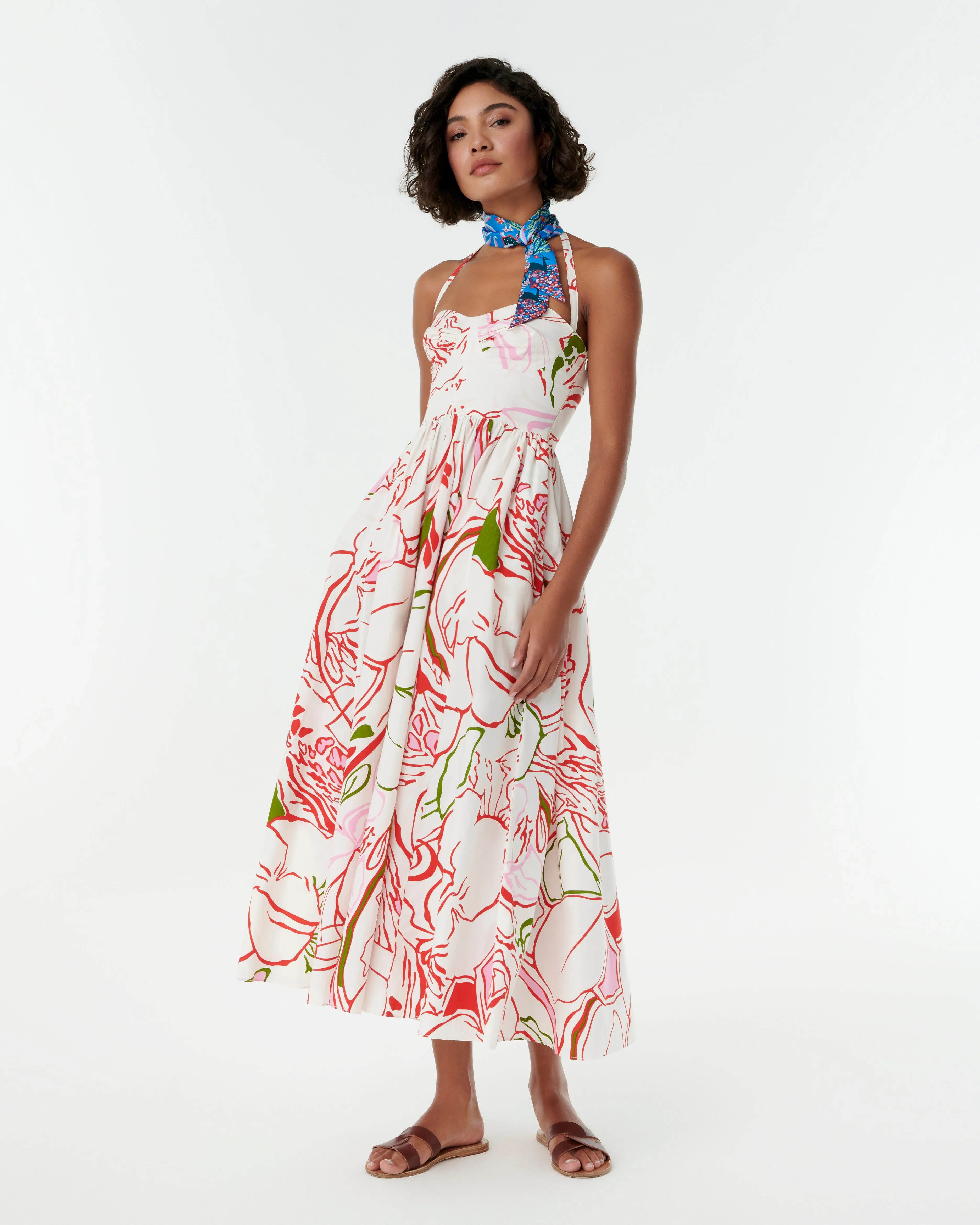 Long Twilly Scarf in Louis Barthlemy Print