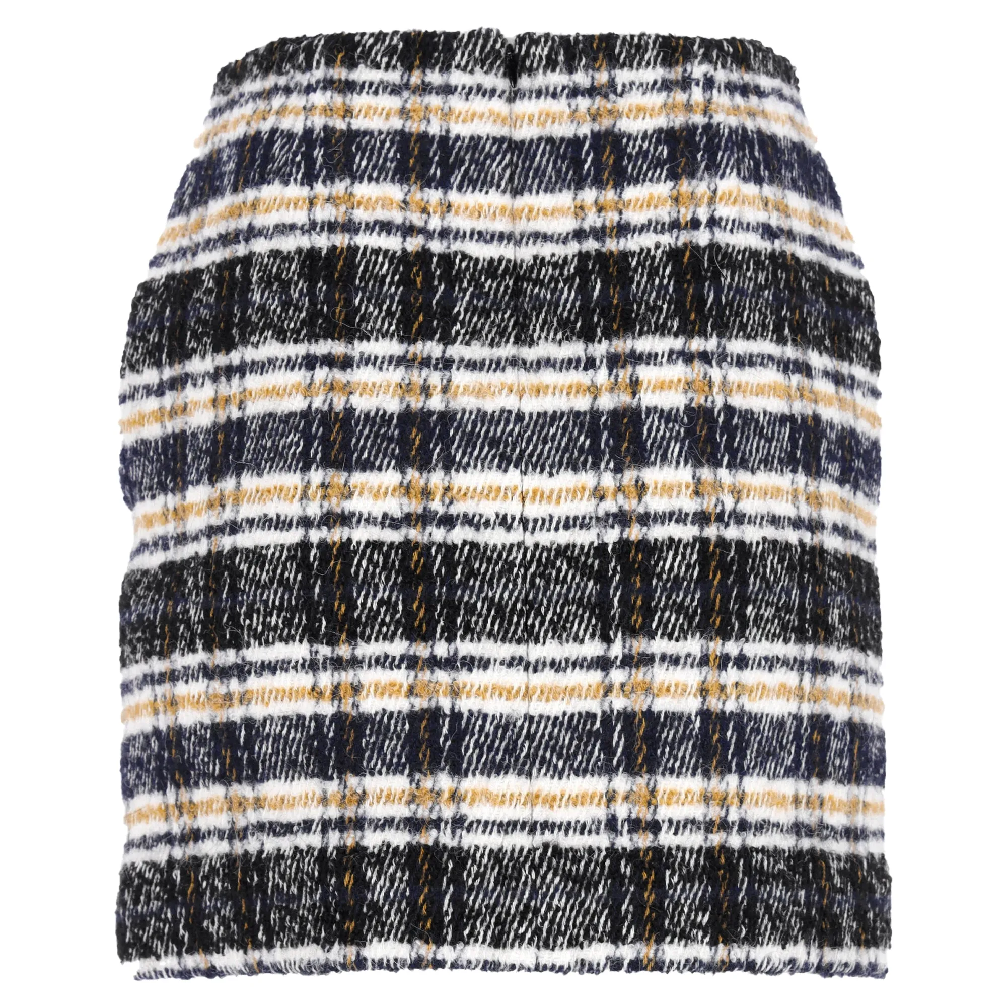 Maje Plaid Mini Skirt in Multicolor Acrylic